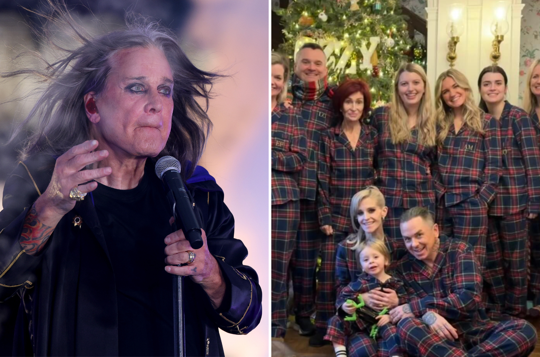 Ozzy Osbourne died in July at the age of 76. His family shared a photo of their first Christmas without the rock legend.