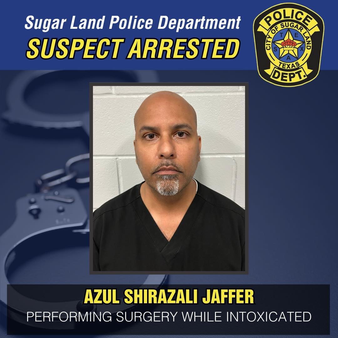 Azul Jaffer em foto divulgada pela polícia do Texas