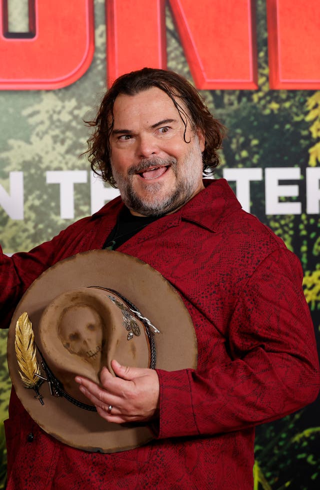 <p>Jack Black at the LA premiere of ‘Anaconda’ this week</p>