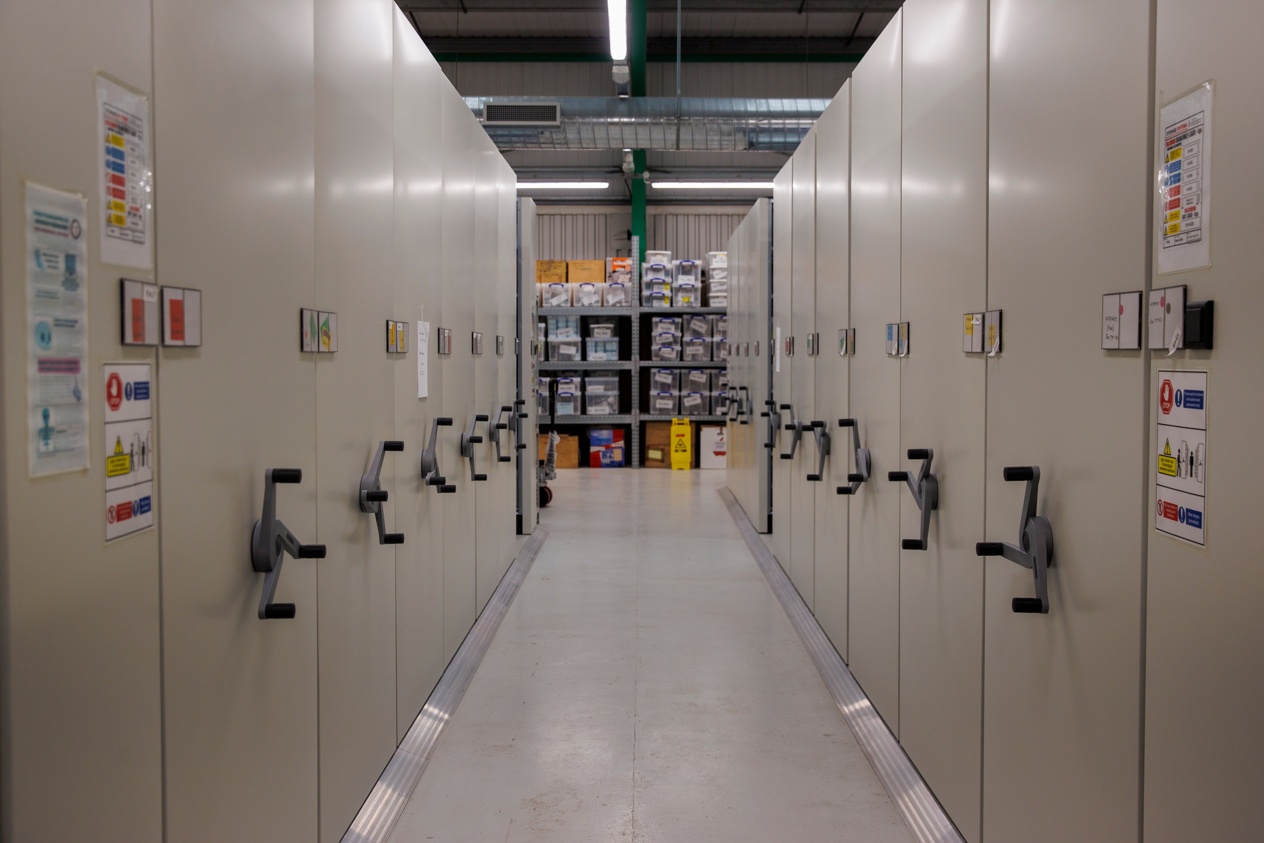 Northern Ireland’s archaeological storehouse in Co Antrim (Liam McBurney/PA).