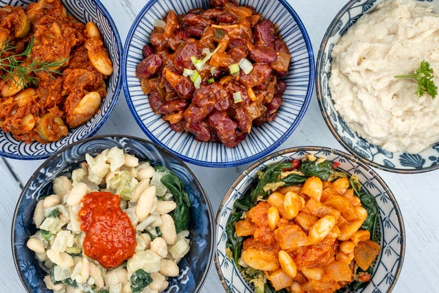 <p>Five ways with beans – proof that Veganuary eating can be comforting, generous and genuinely craveable</p>