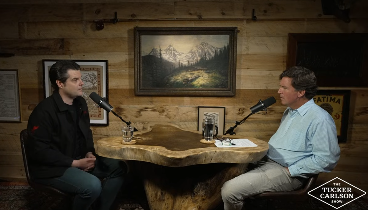 Gaetz sat down for a lengthy conversation with Carlson, a few years after an infamous interview that Carlson called ‘one of the weirdest’ of his career.