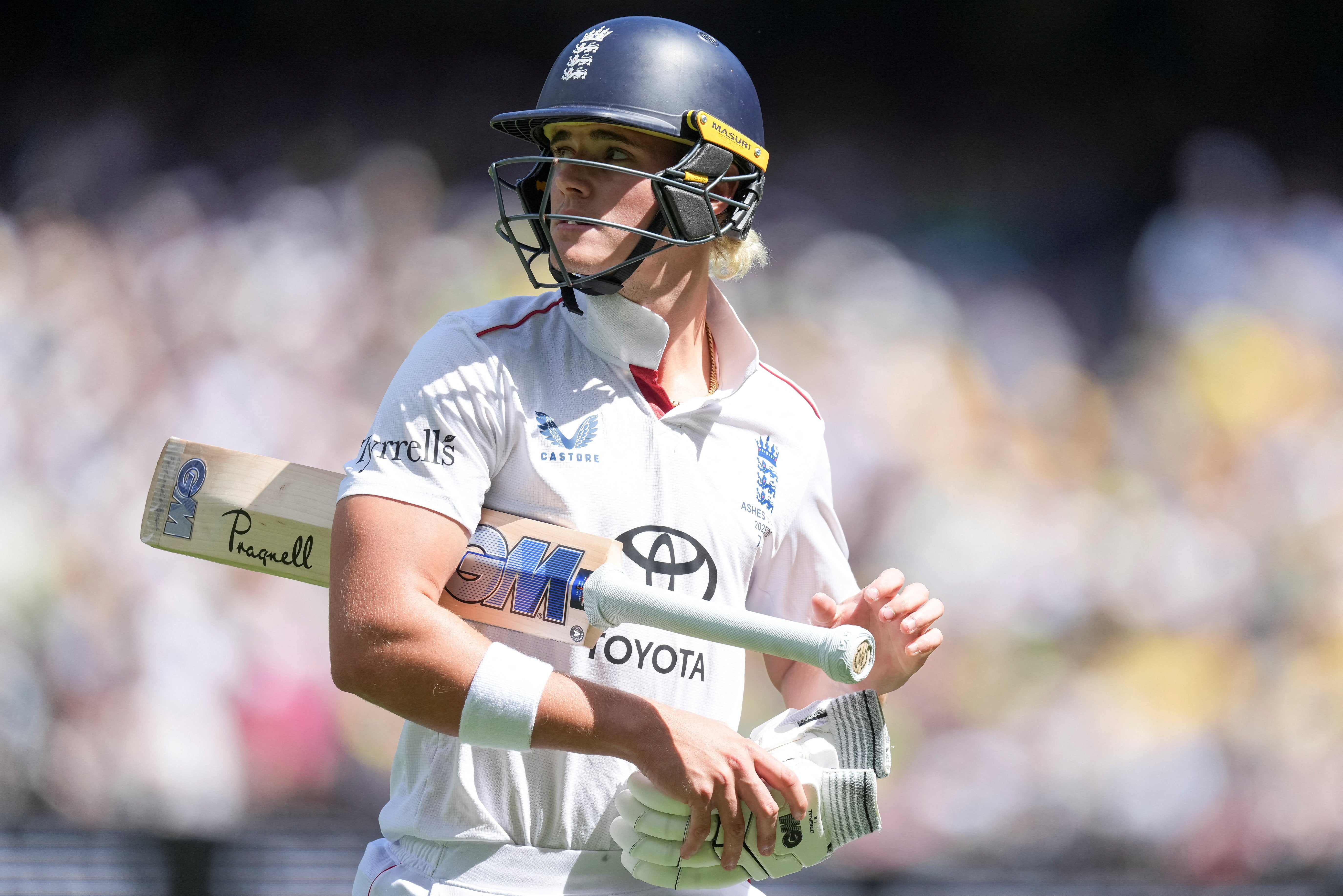 Jacob Bethell’s first innings of the series was brief