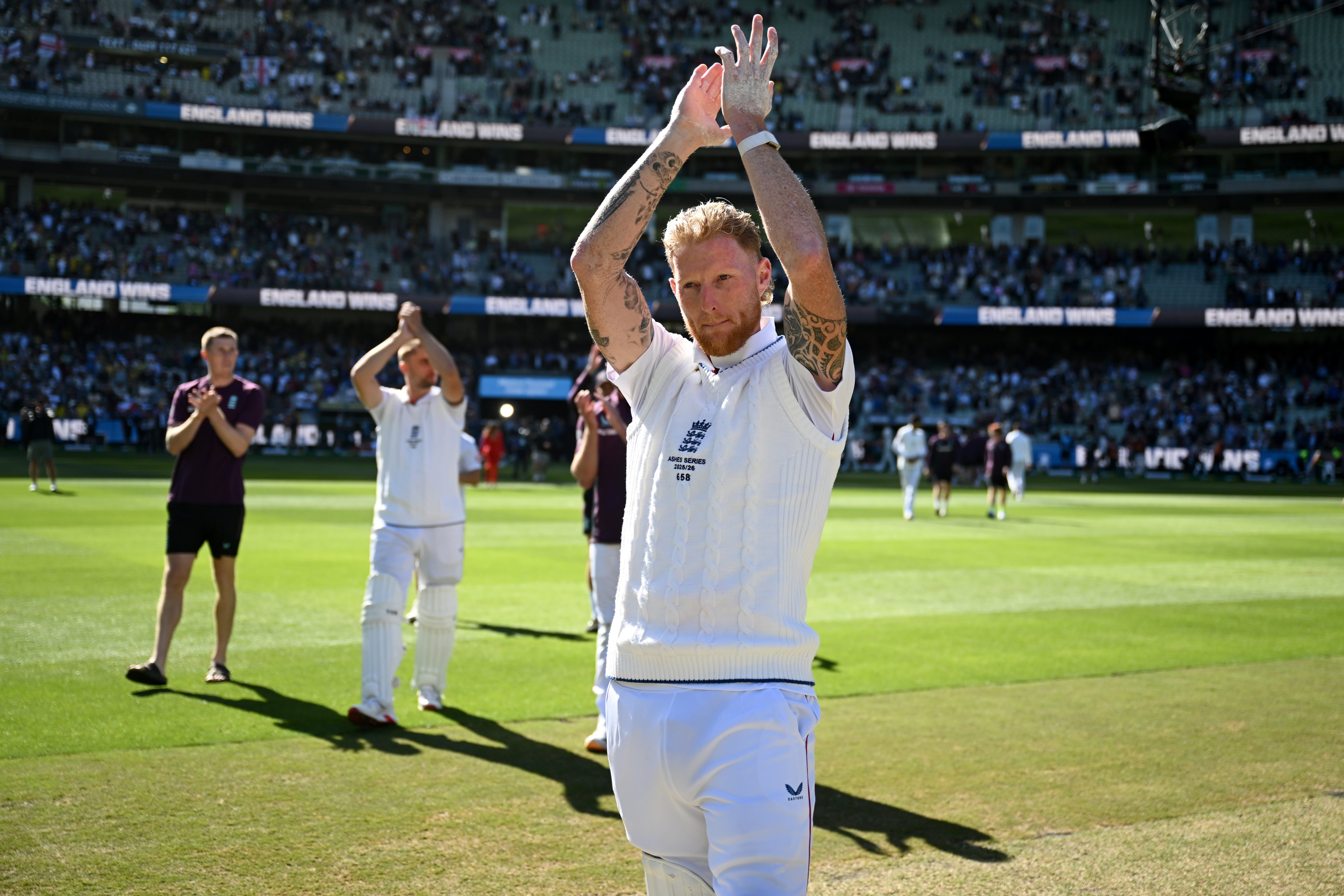 Stokes was relieved to finally get an Ashes win down under