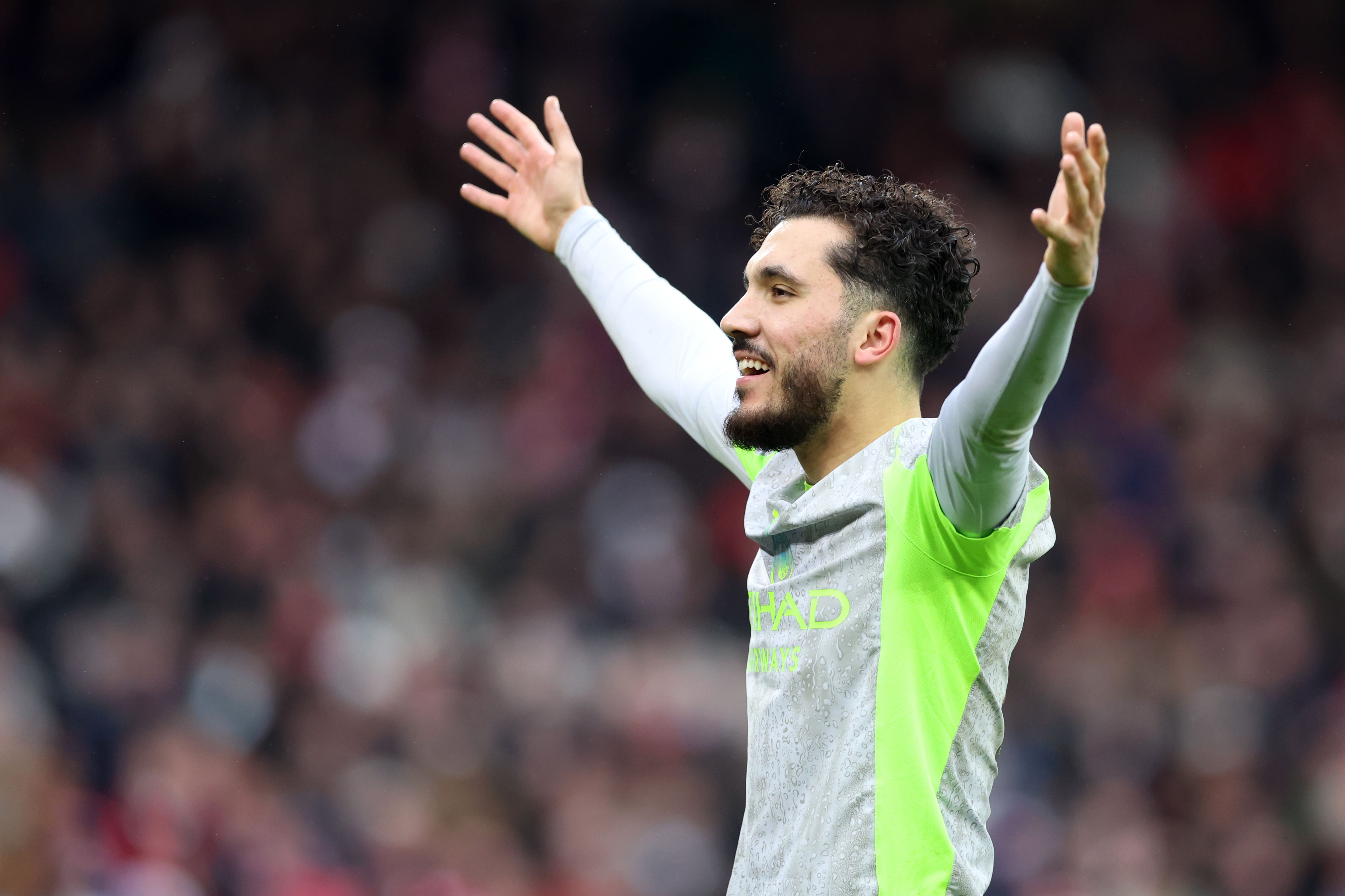 Rayan Cherki scored the winner for Manchester City at Nottingham Forest (Barrington Coombs/PA)