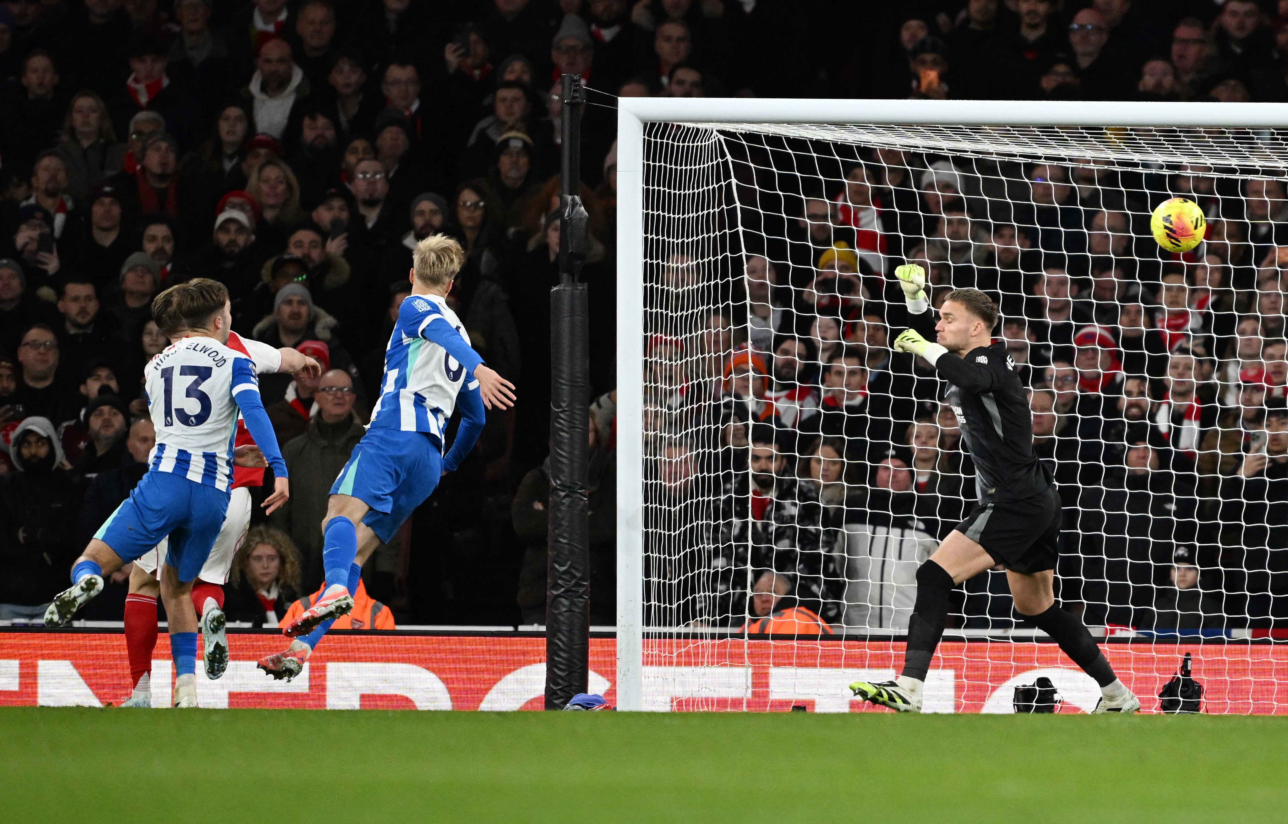 Georginio Rutter headed past his own keeper