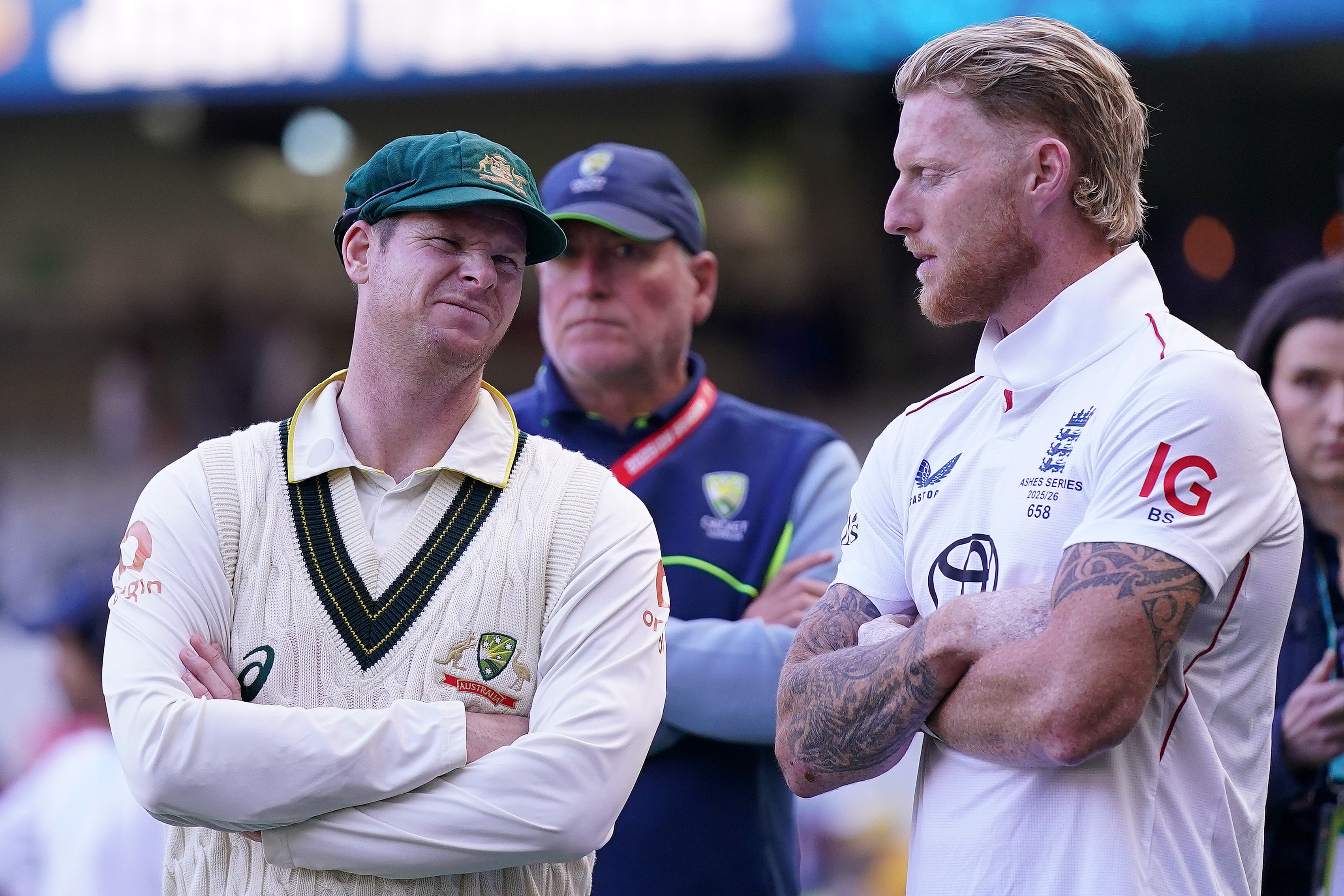 Ben Stokes (right) and Steve Smith (left) both admitted the MCG pitch wasn’t good enough