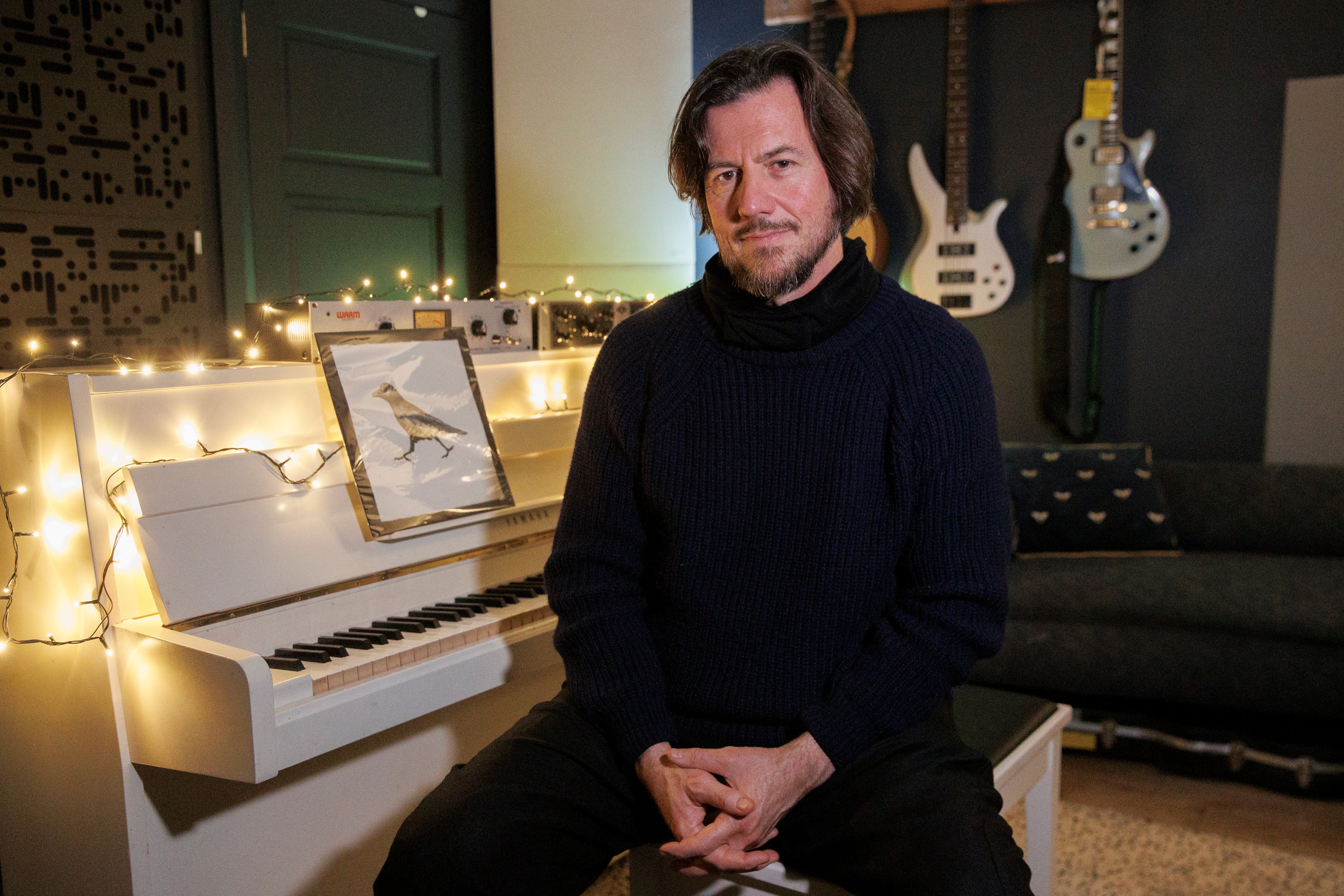 Robert Boake in his homemade studio in his garden (Liam McBurney/PA).