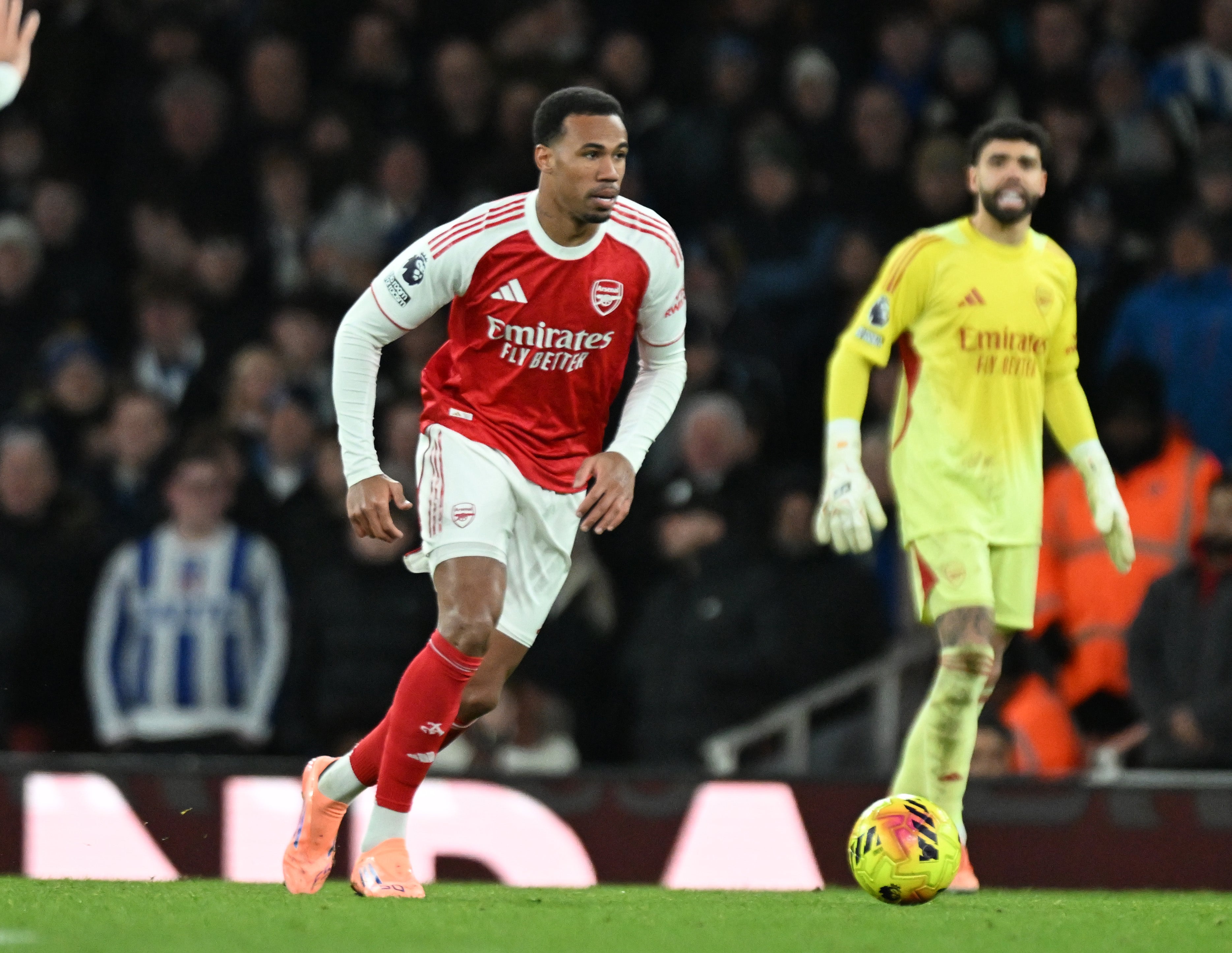 Gabriel Magalhaes returned for Arsenal from injury against Brighton