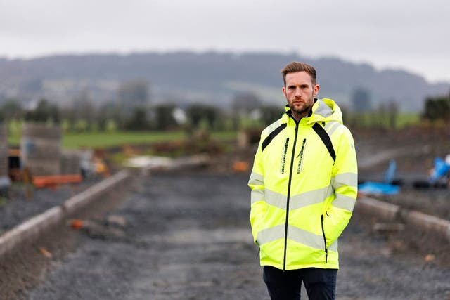 James Fraser, director of Fraser Partners home building company, said he was unable to proceed with plans for 400 new homes on his Rivenwood development in Newtownards due to a lack of water connections (Liam McBurney/PA)