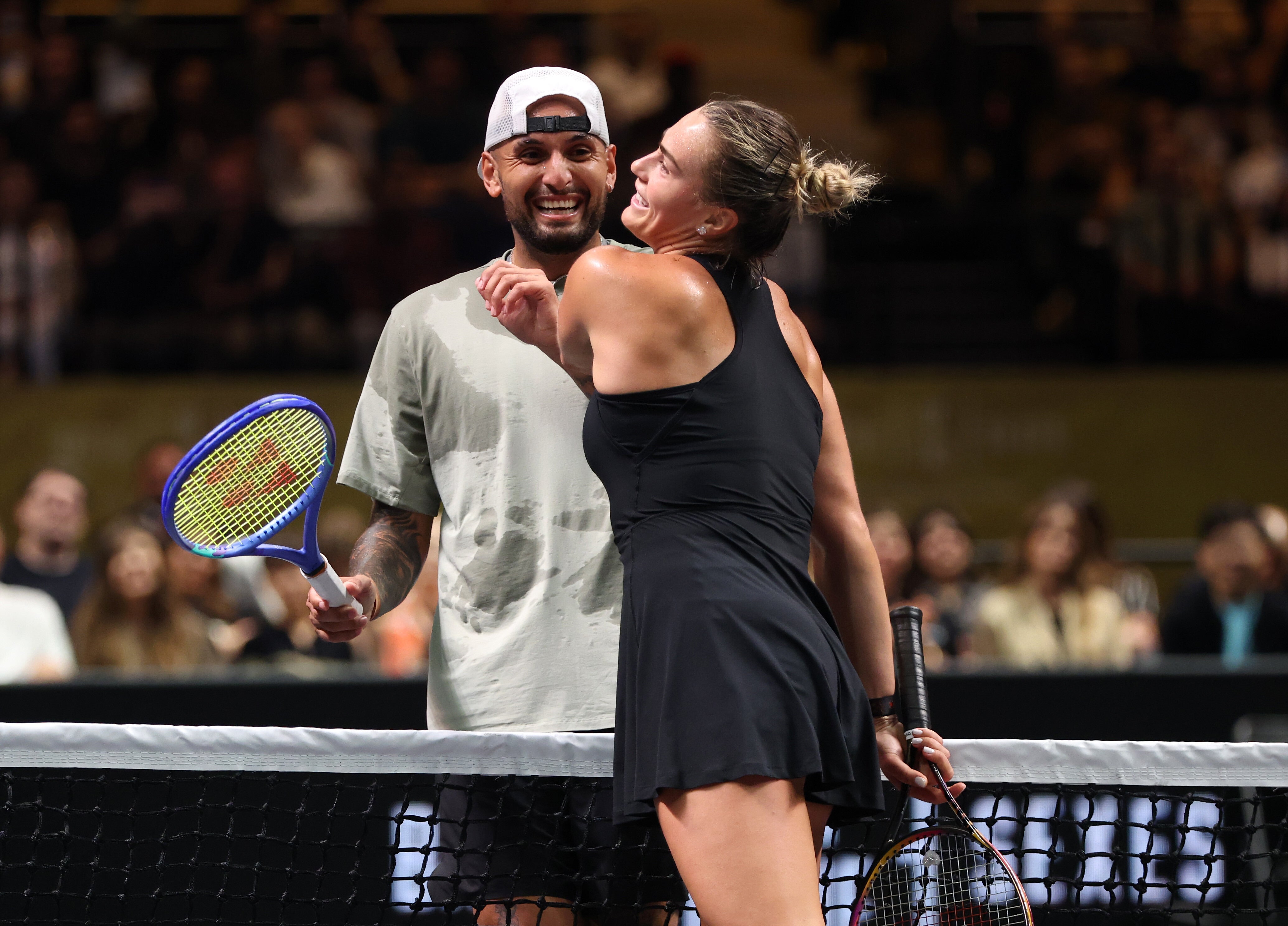 Kyrgios defeats Sabalenka in straight-sets to win controversial ‘Battle of the Sexes’ tennis exhibition - reaction