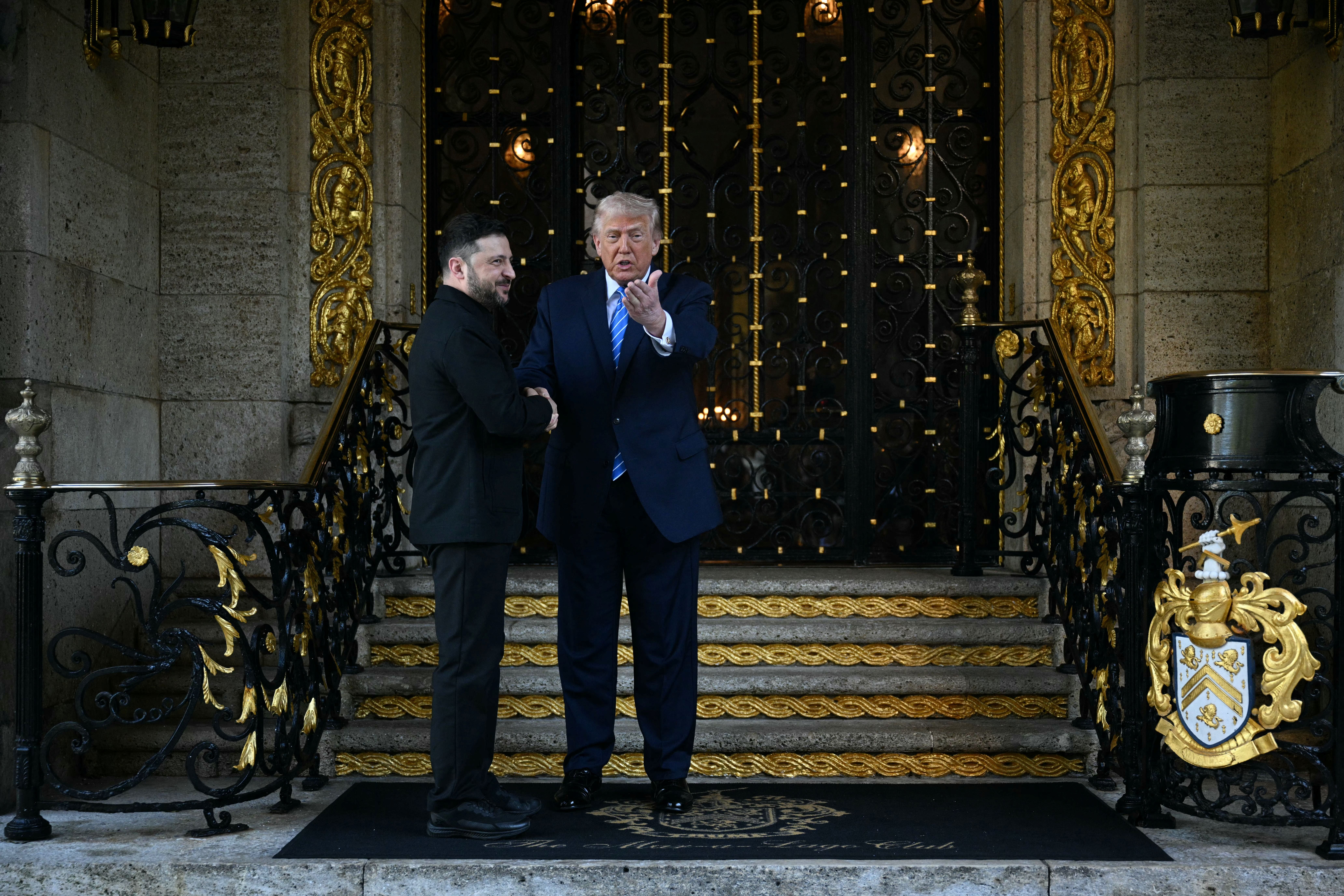 Trump and Zelensky in Mar-a-Lago