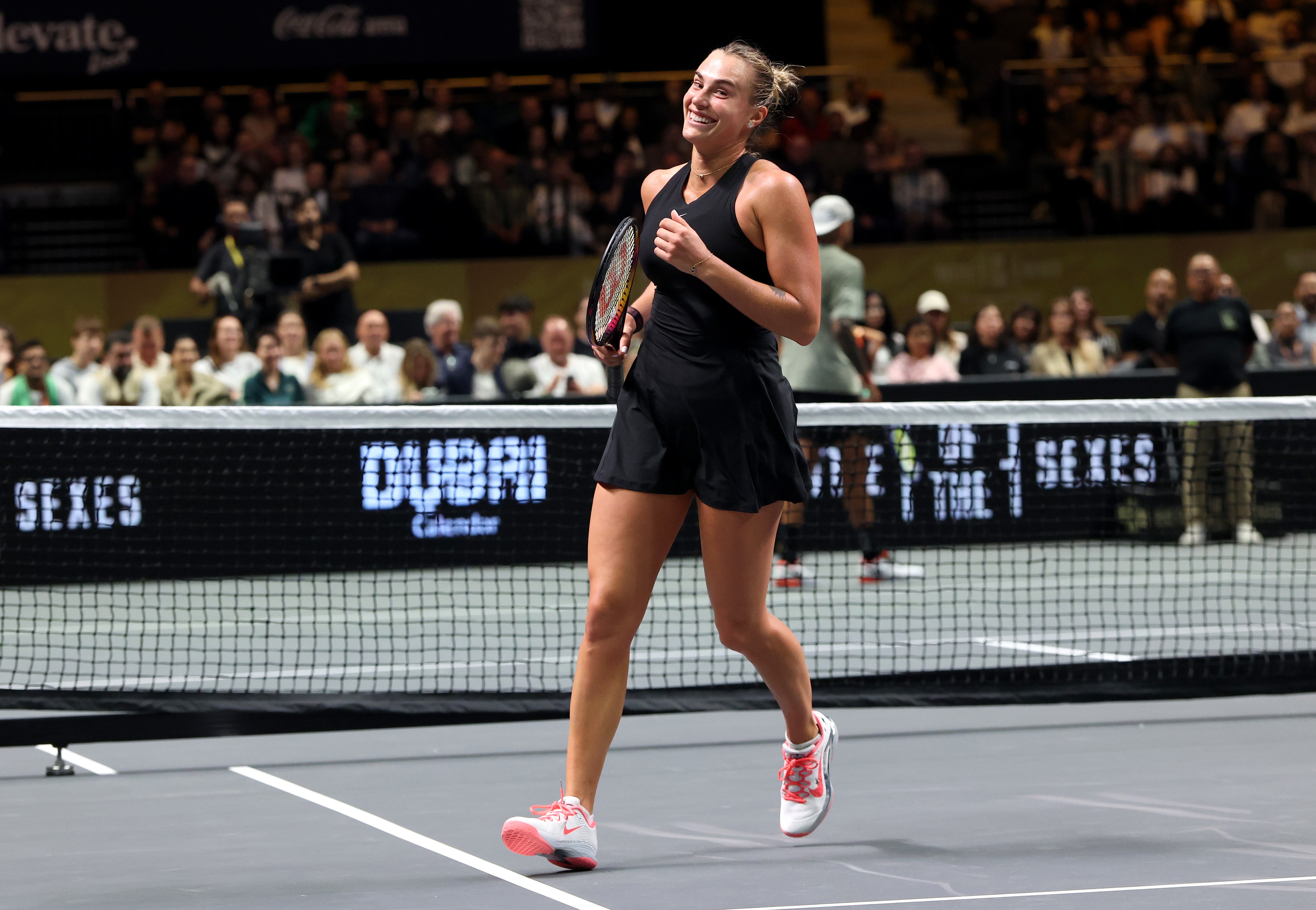 Sabalenka’s side of the court was nine per cent smaller