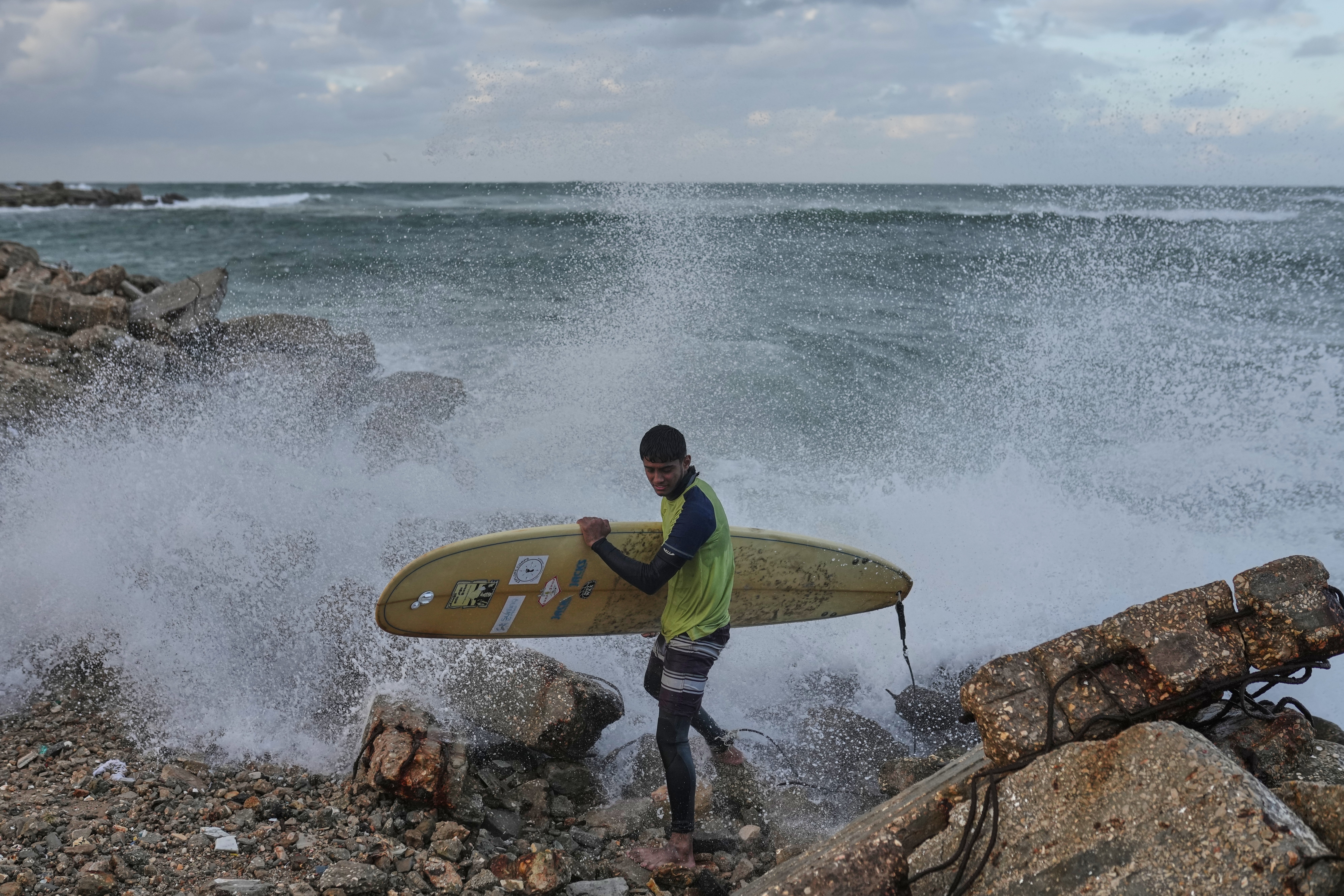 Israel Palestinians Gaza Surfers