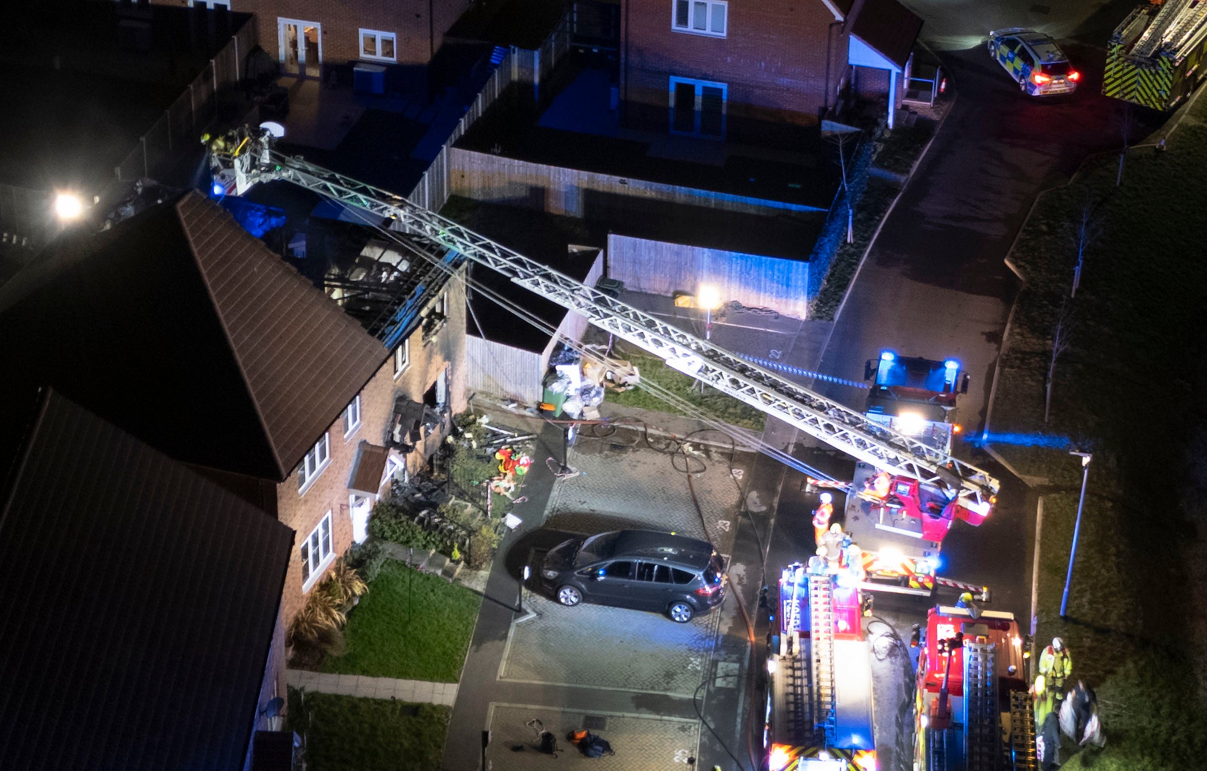 Firefighters rescued a second child from the semi-detached property