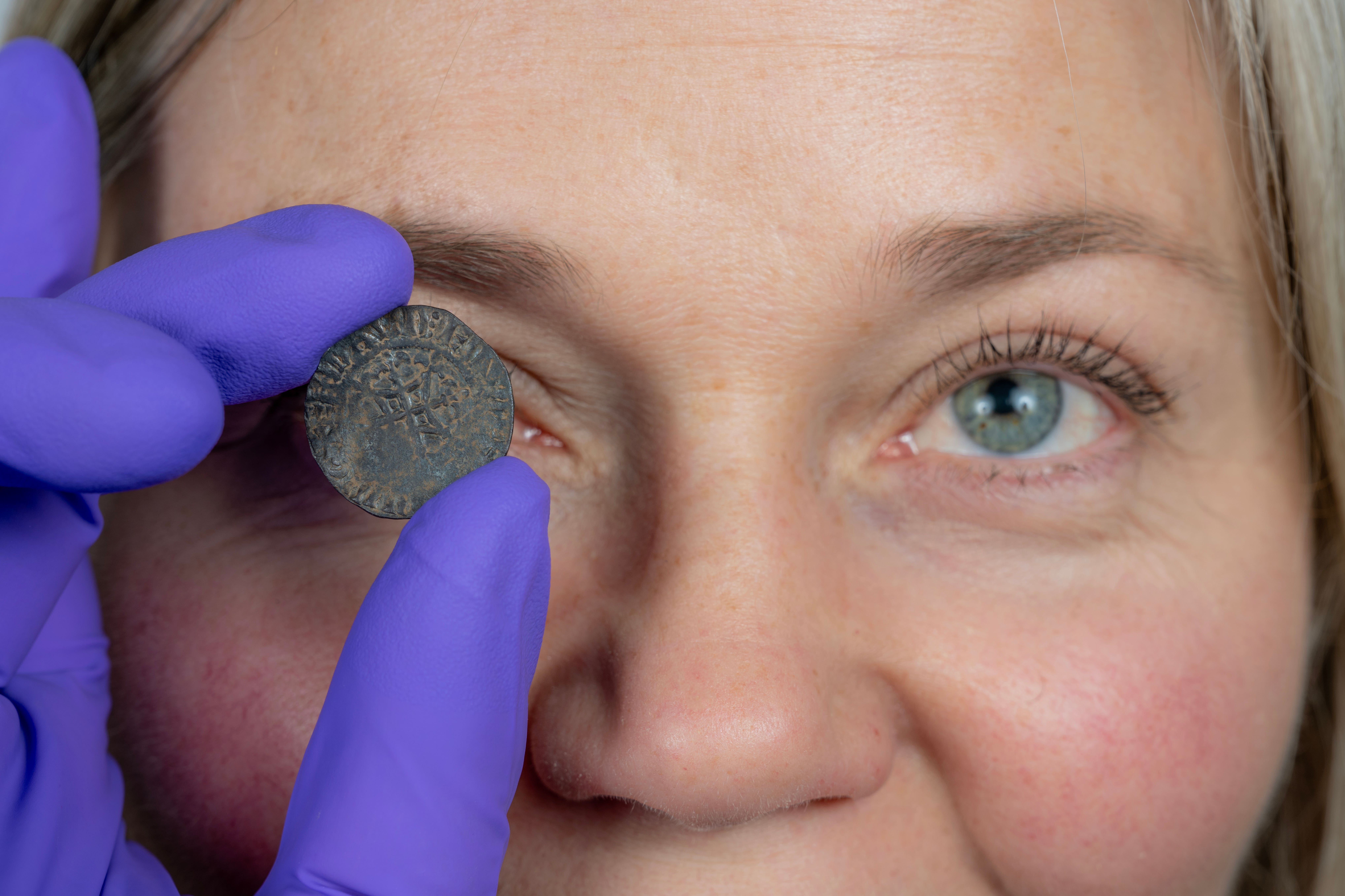The coin revealed for the first time the early minting of coinage in Edinburgh (Neil Hanna/PA)