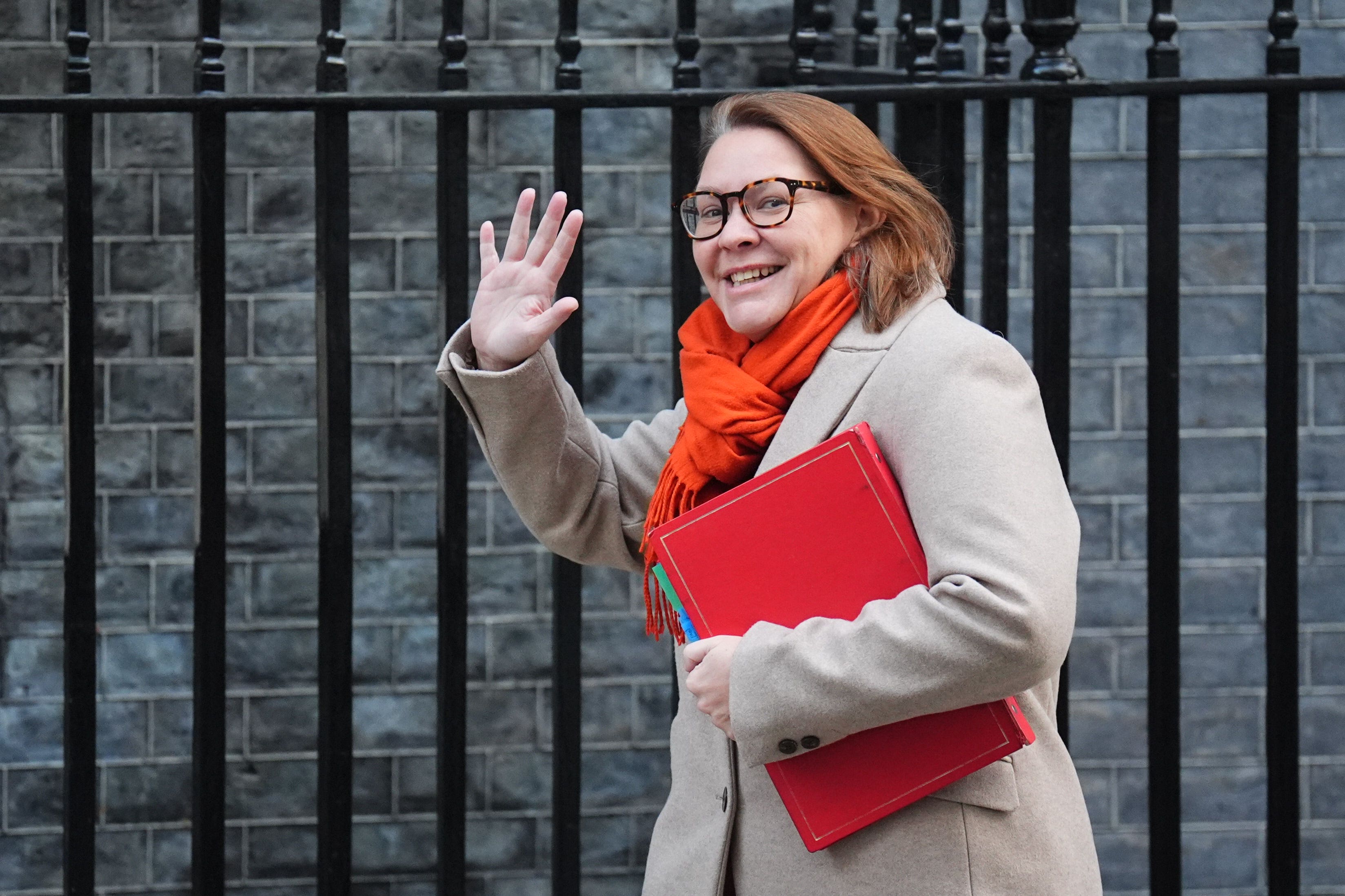Labour Party chairwoman Anna Turley arrives in Downing Street, London, for a Cabinet meeting (James Manning/PA)