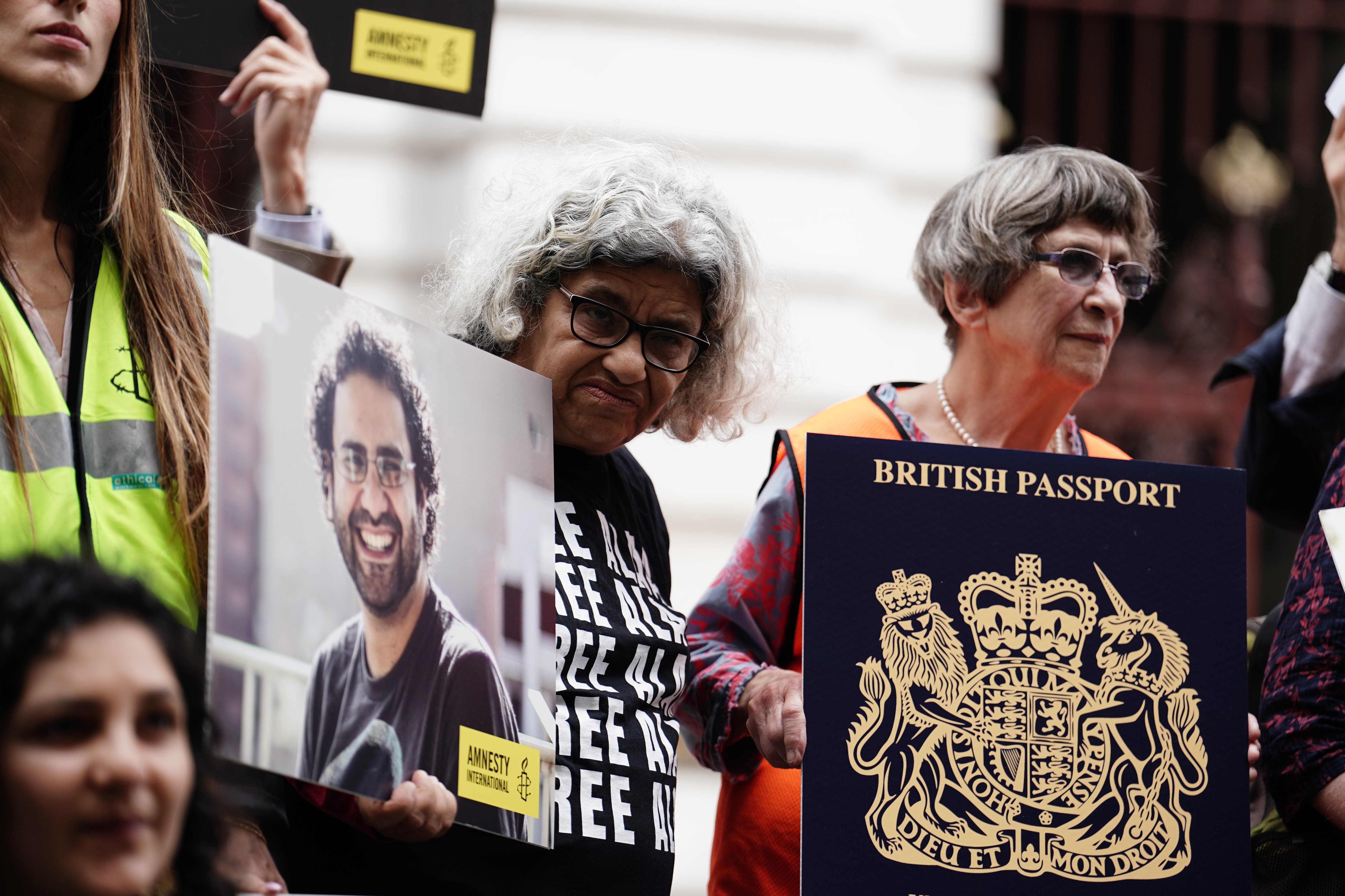 Dual-national Alaa Abd El-Fattah was recently released from years of detention in Egypt (Jordan Pettitt/PA)