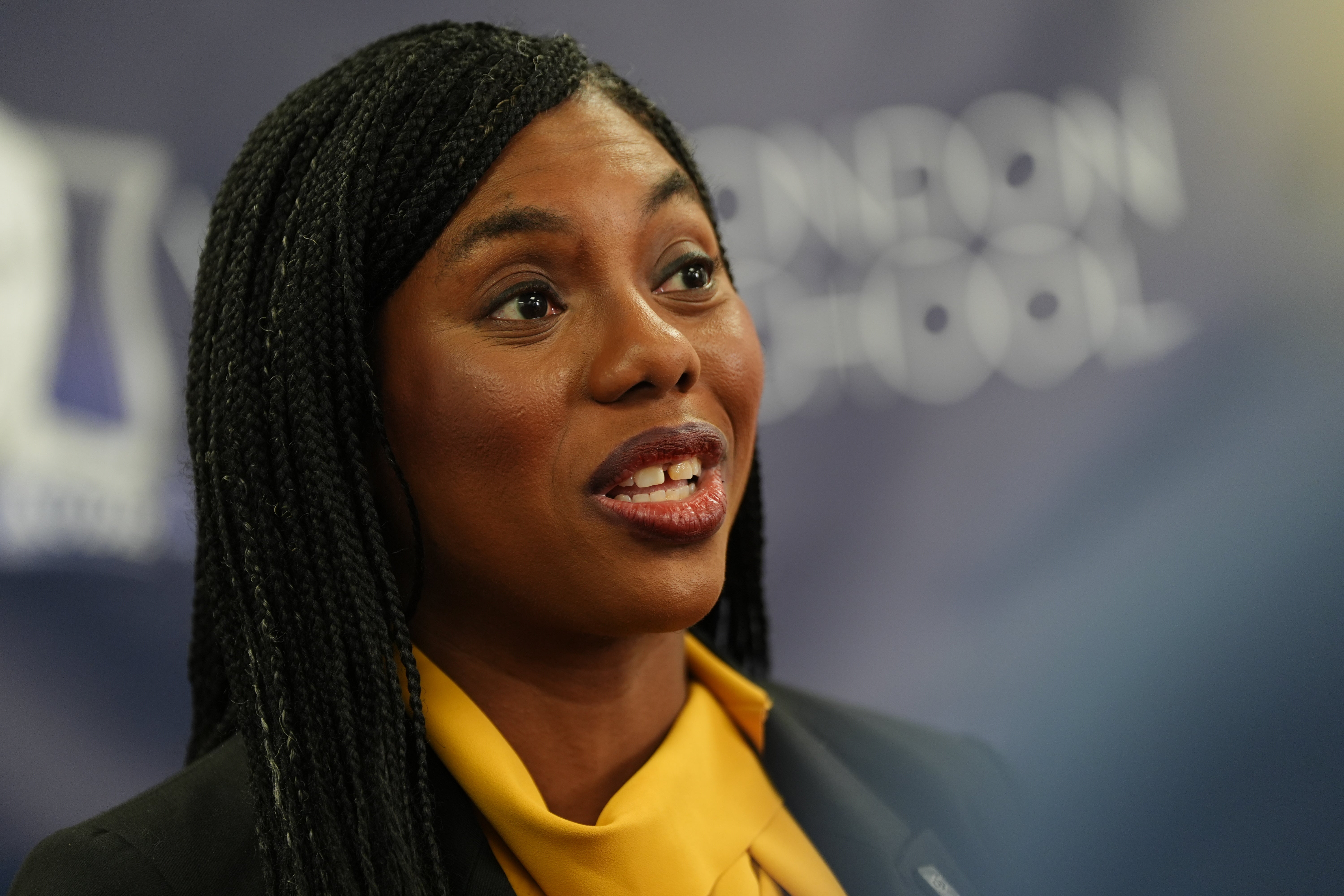 The poll is good news for the Conservative Party leader Kemi Badenoch