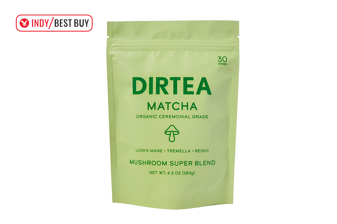 Best matcha powder IndyBest review DIRTEA’s matcha mushroom super blend 
