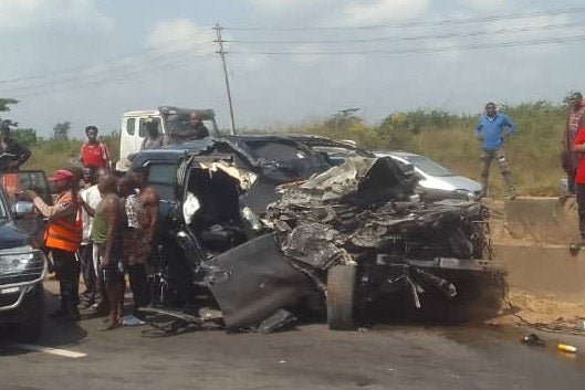 A photograph of what is believed to be the vehicle in which Joshua was a passenger