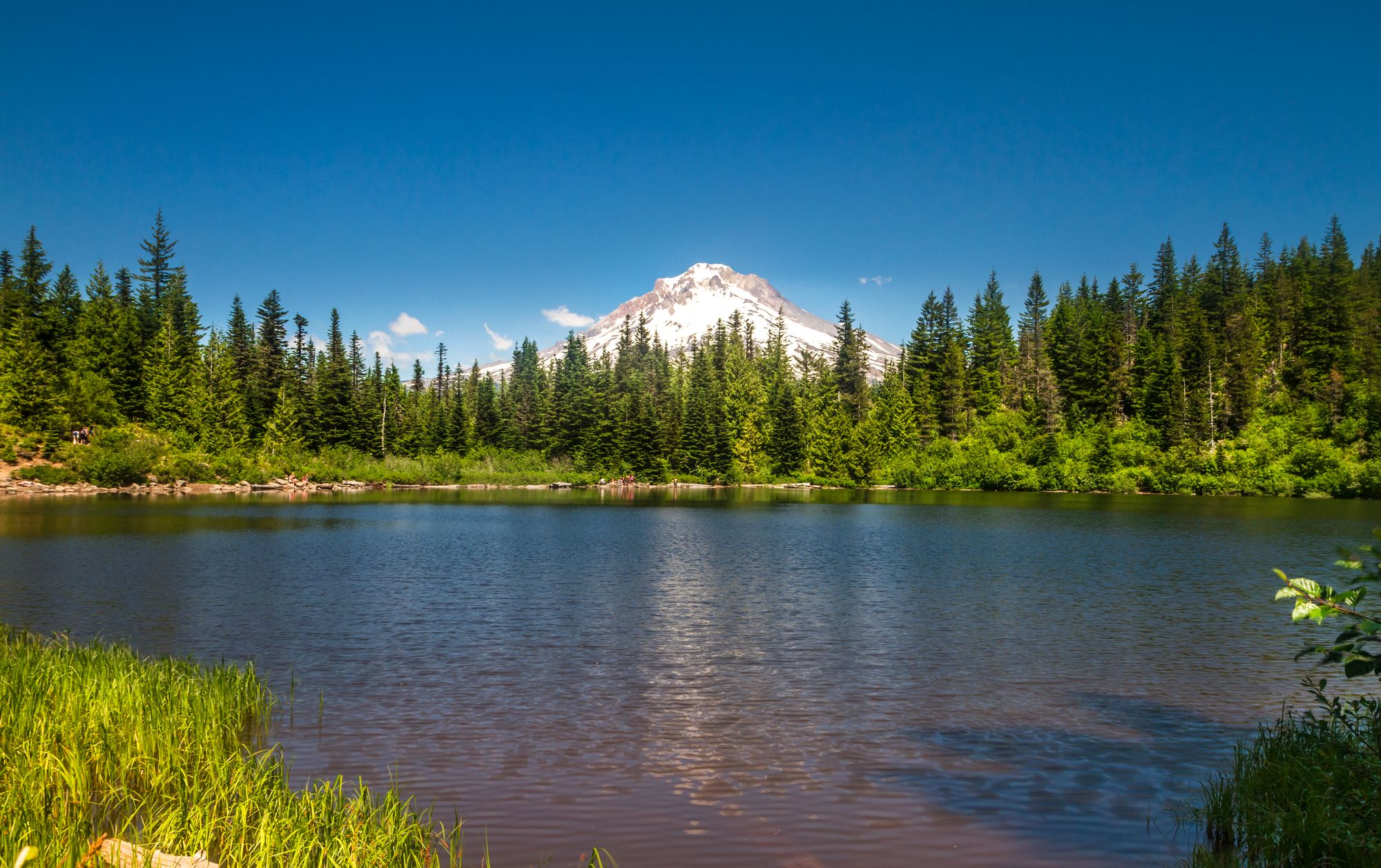 Hiking to beautiful Mirror Lake in Oregon includes stunning views of the state’s highest peak, Mount Hood