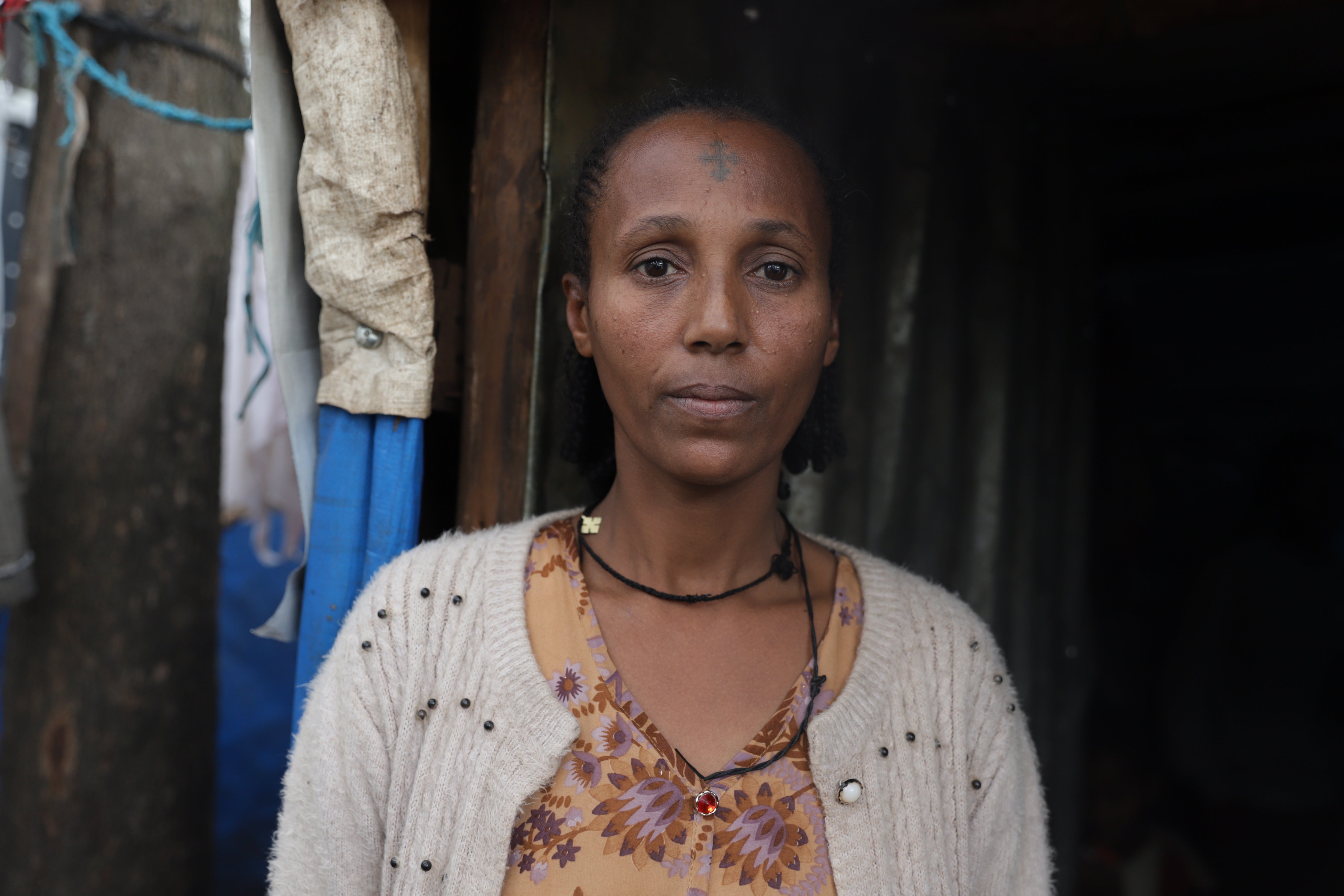 Shushay is able to live with dignity thanks to the aid of British charity ShelterBox