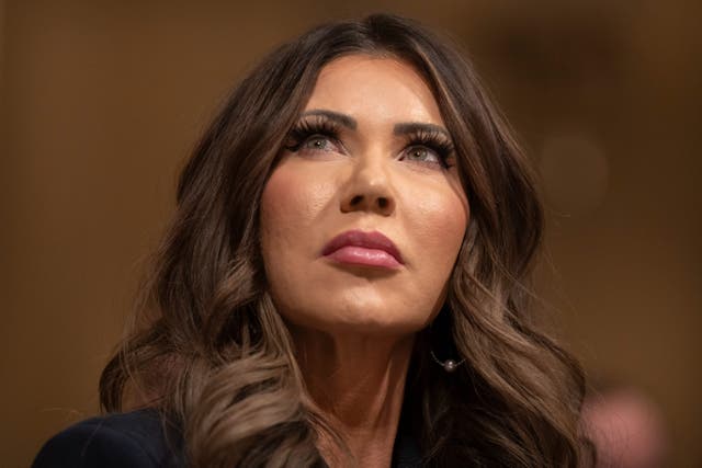 <p>Kristi Noem was appointed as head of the Department of Homeland Security when Donald Trump returned to the White House</p>