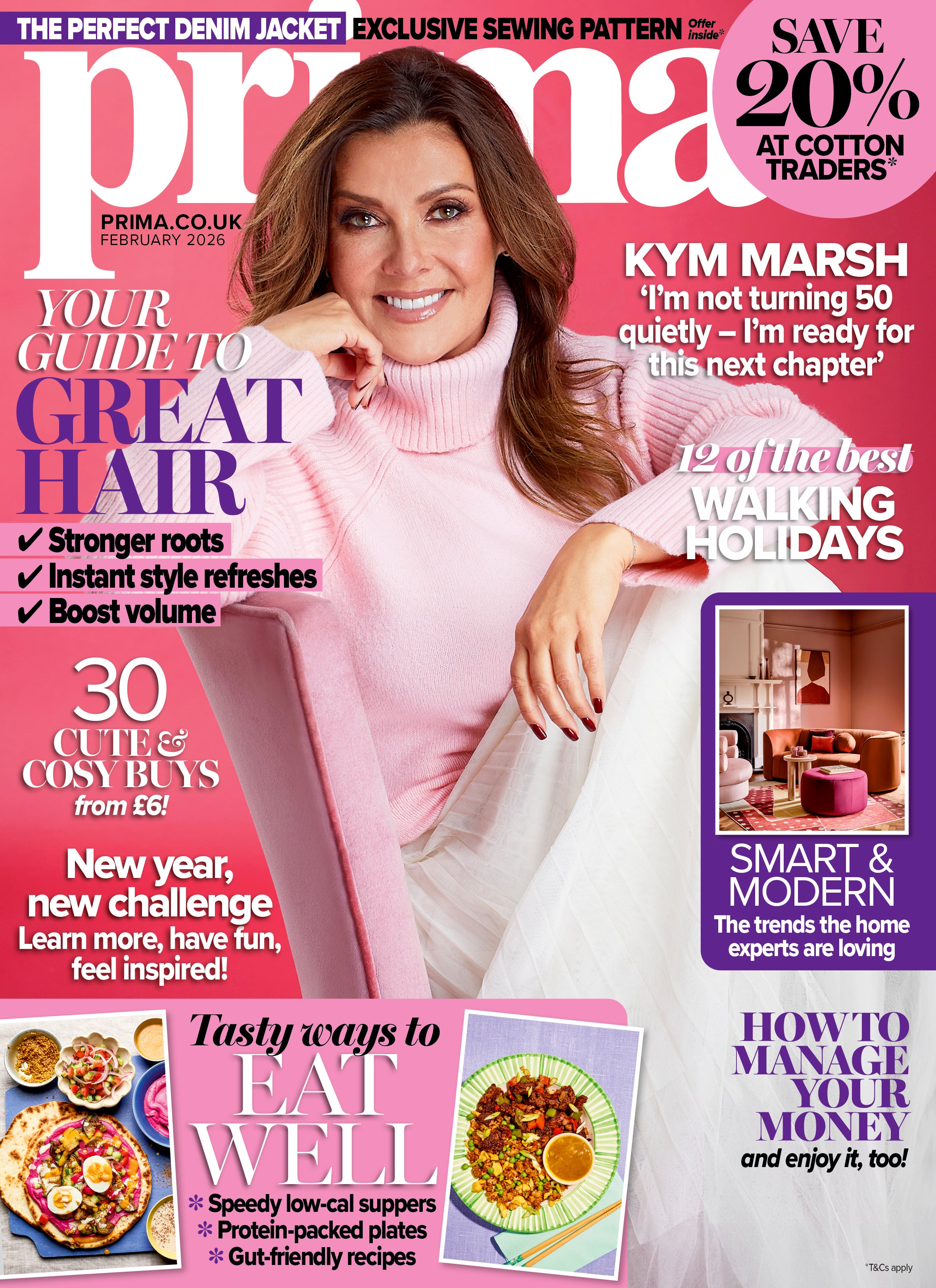 Kym Marsh na capa da revista Prima