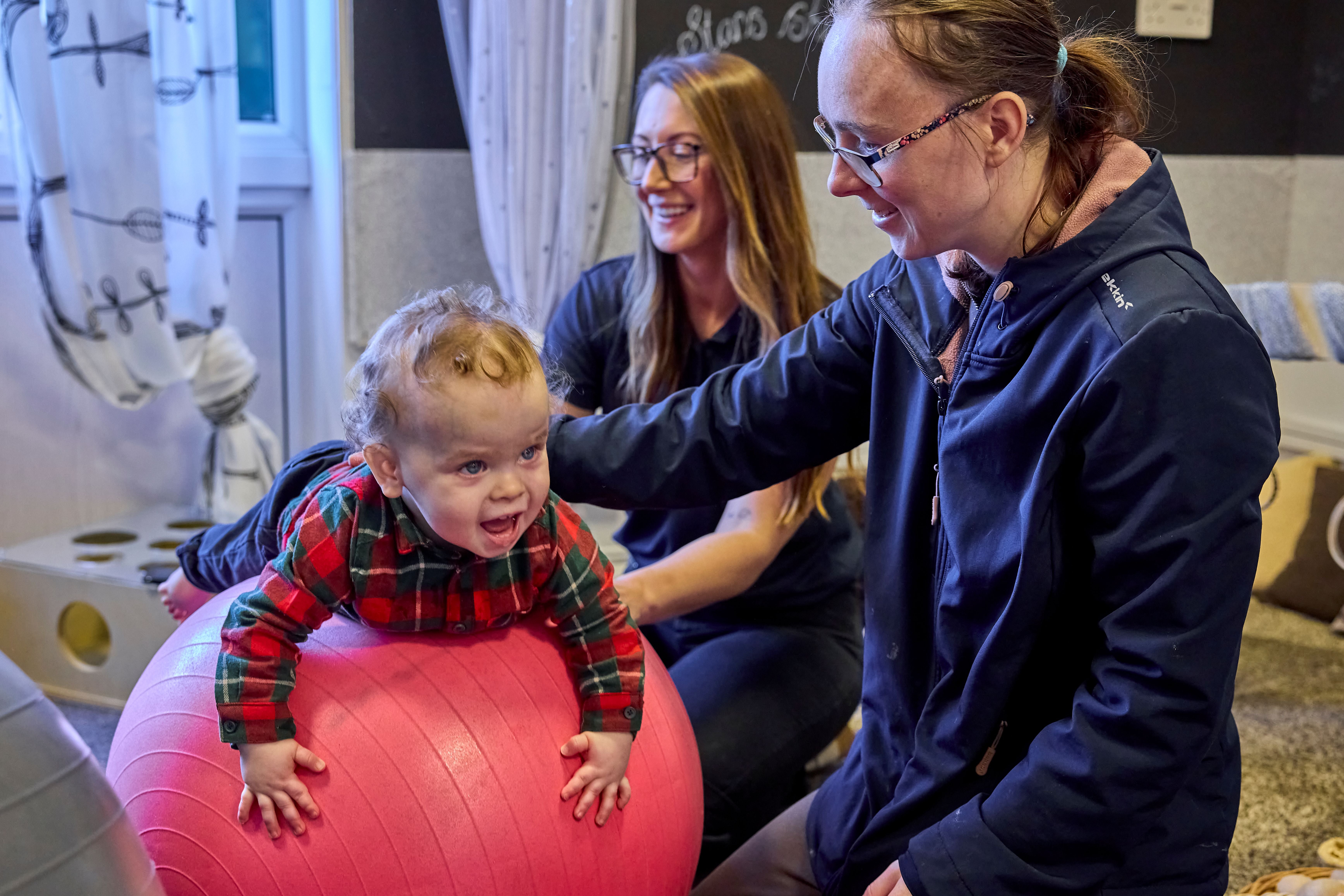 The boys love baby yoga at My Time to Play