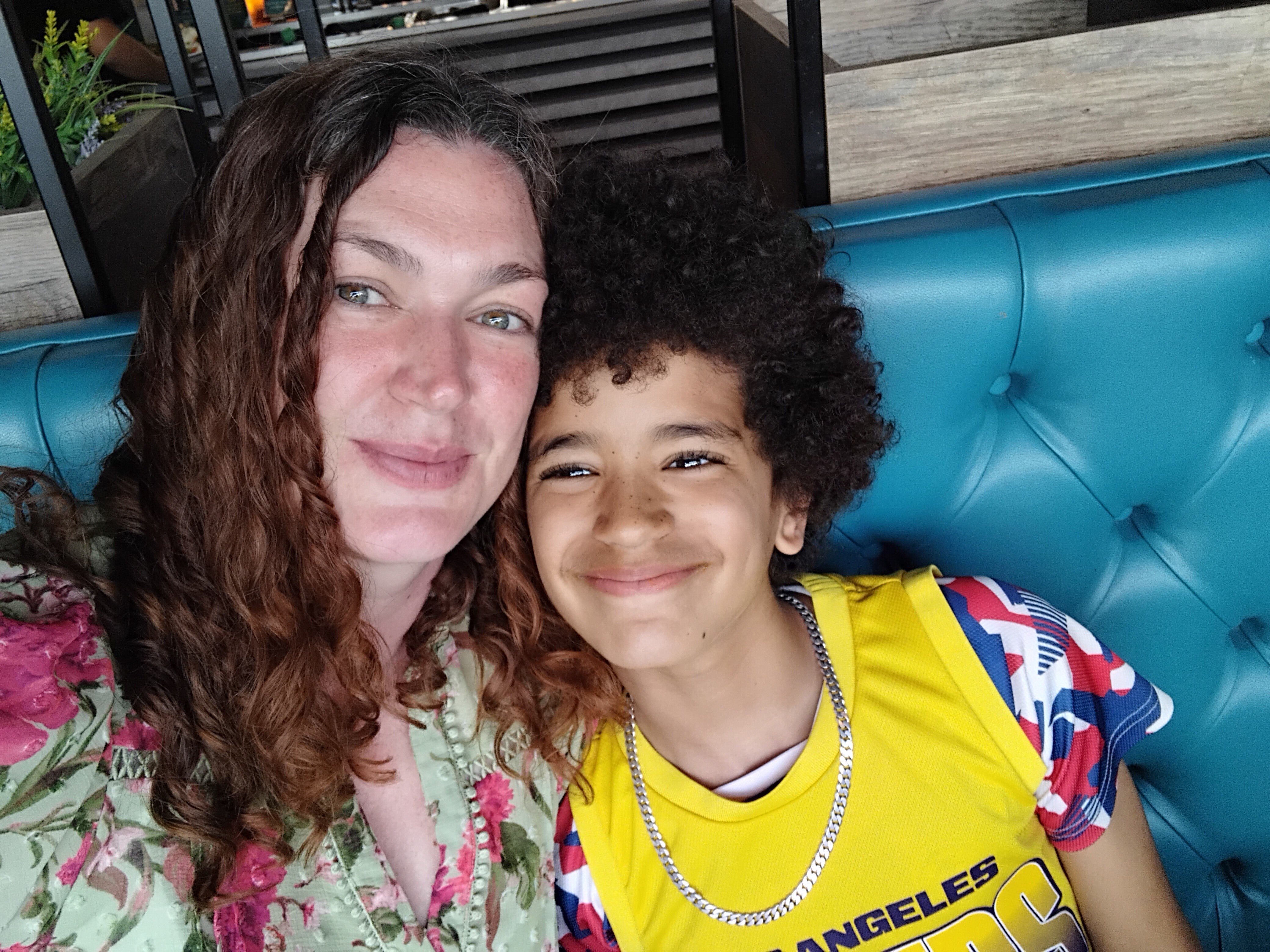 Kate Stevens and her son Jake (Kate Stevens/PA)