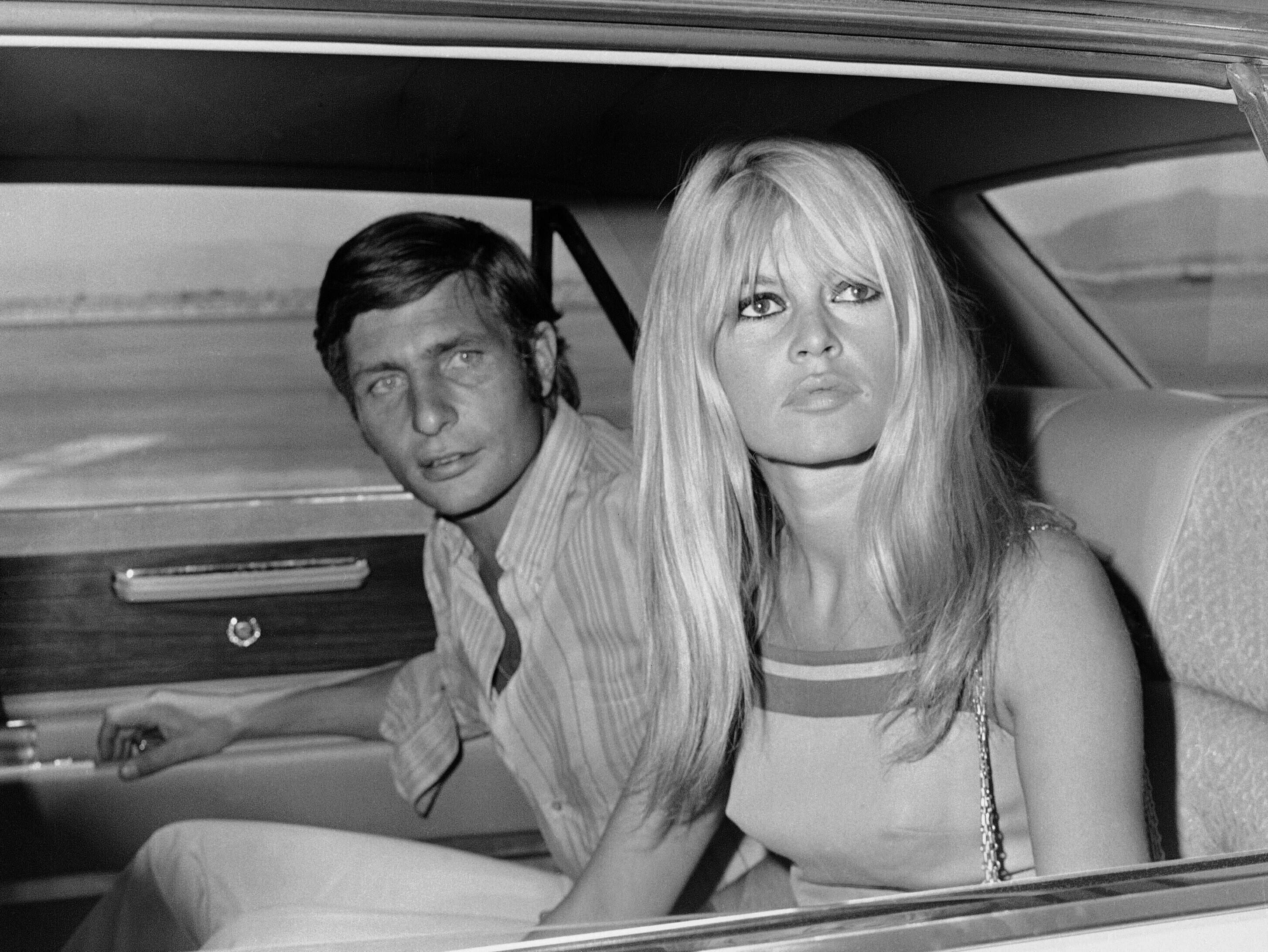 Brigitte Bardot and her partner Gunter Sachs in Las Vegas 1966