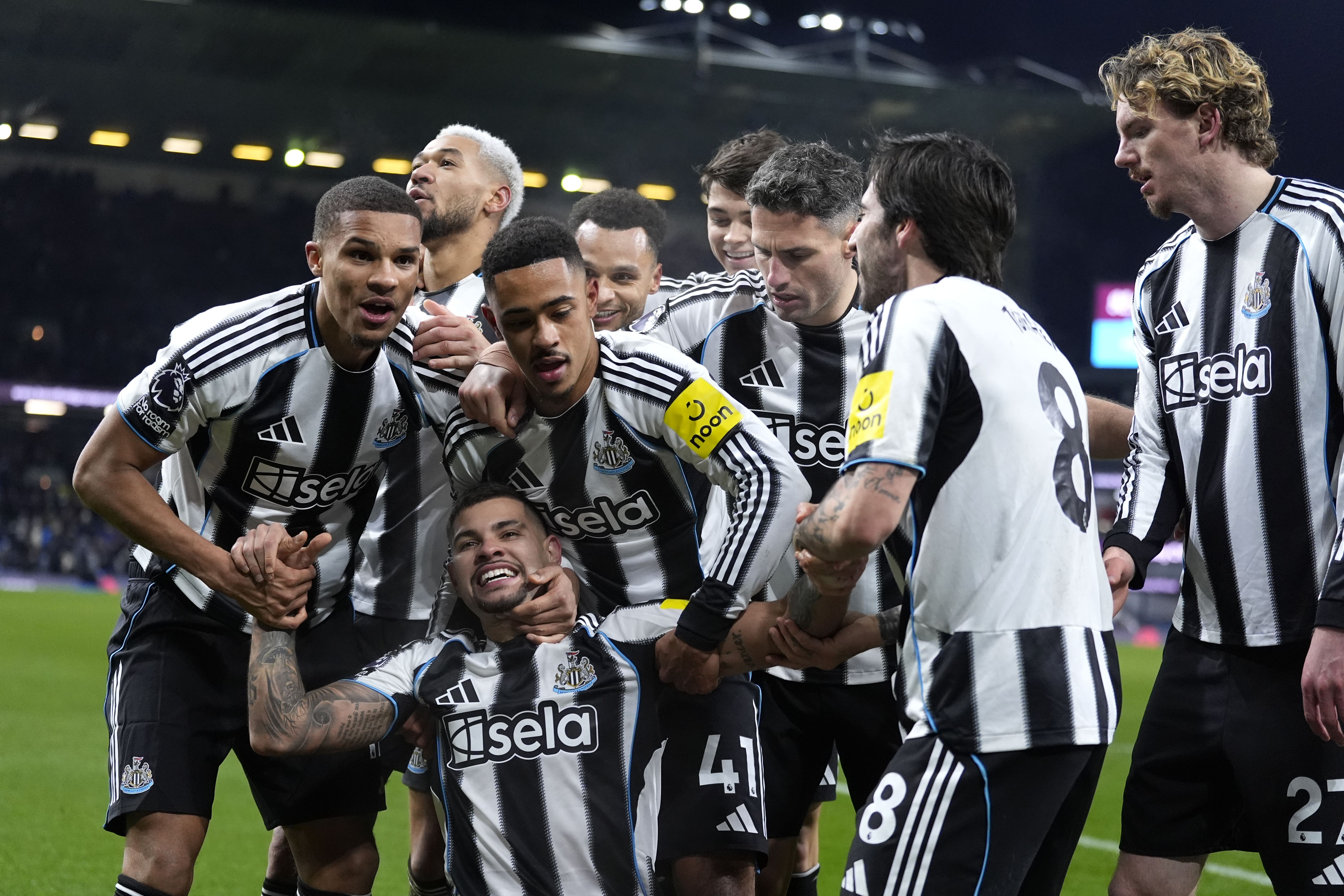 Newcastle celebrated victory at Turf Moor