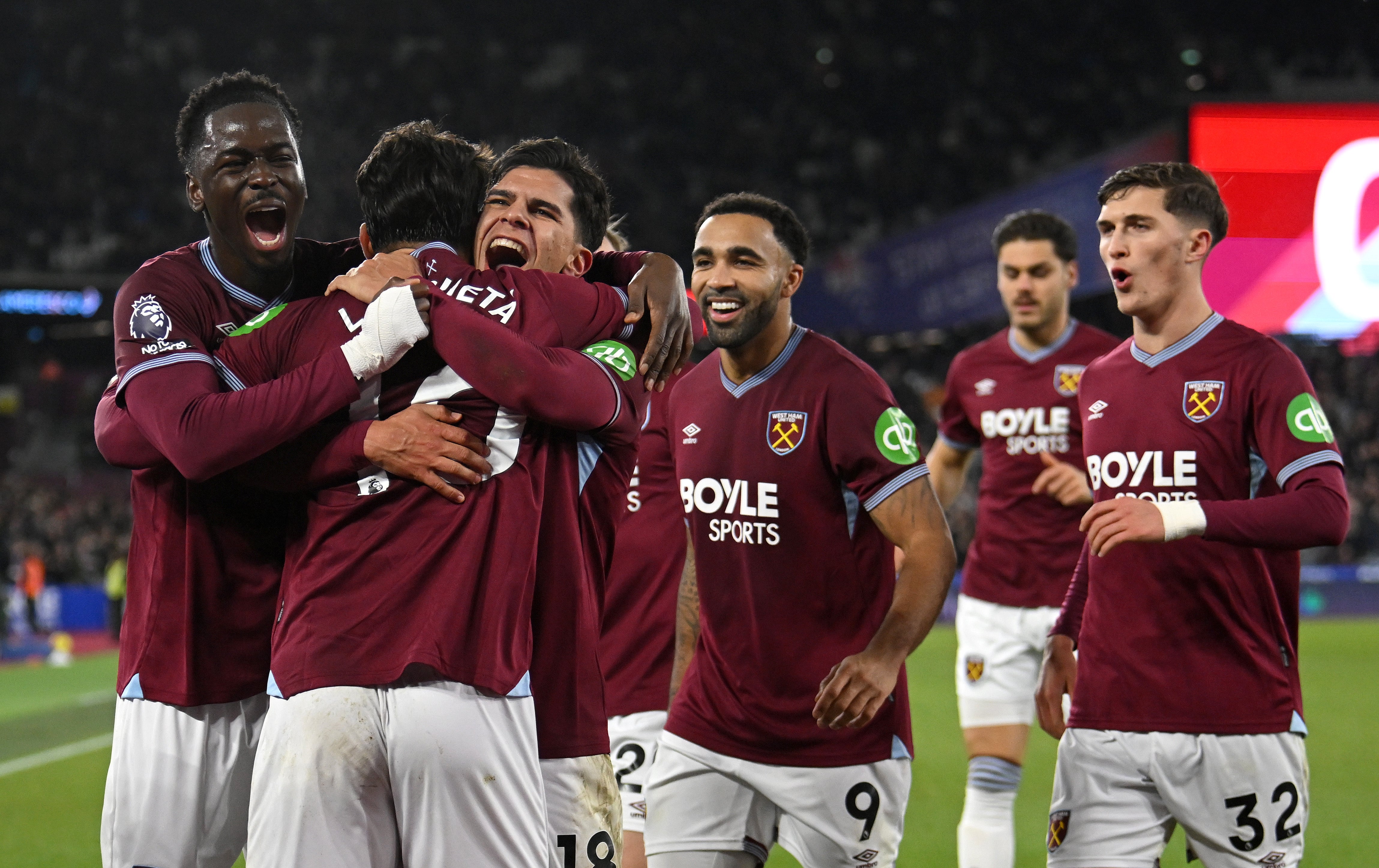 West Ham led twice but couldn’t hold on to win