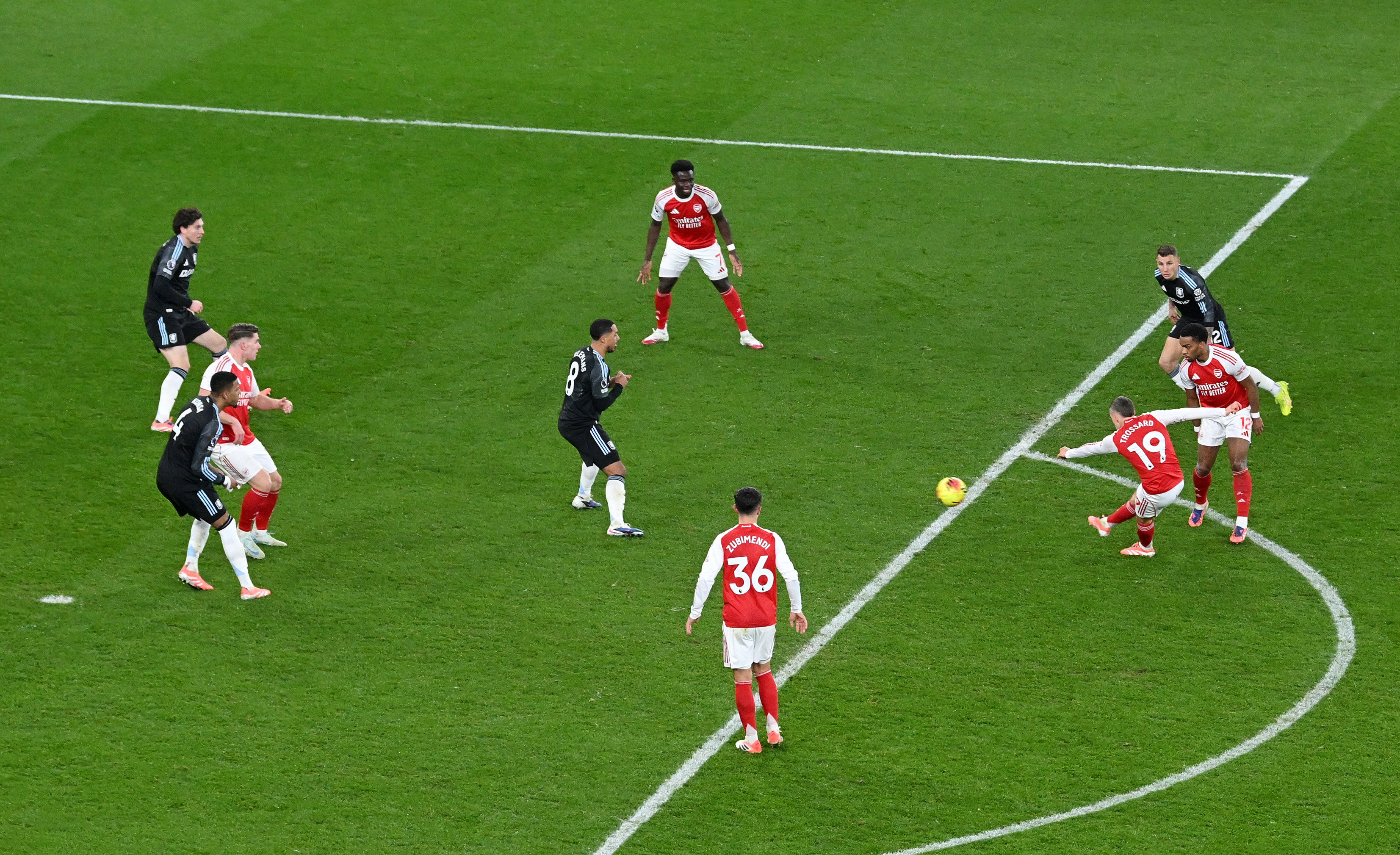 Leandro Trossard scored Arsenal’s third