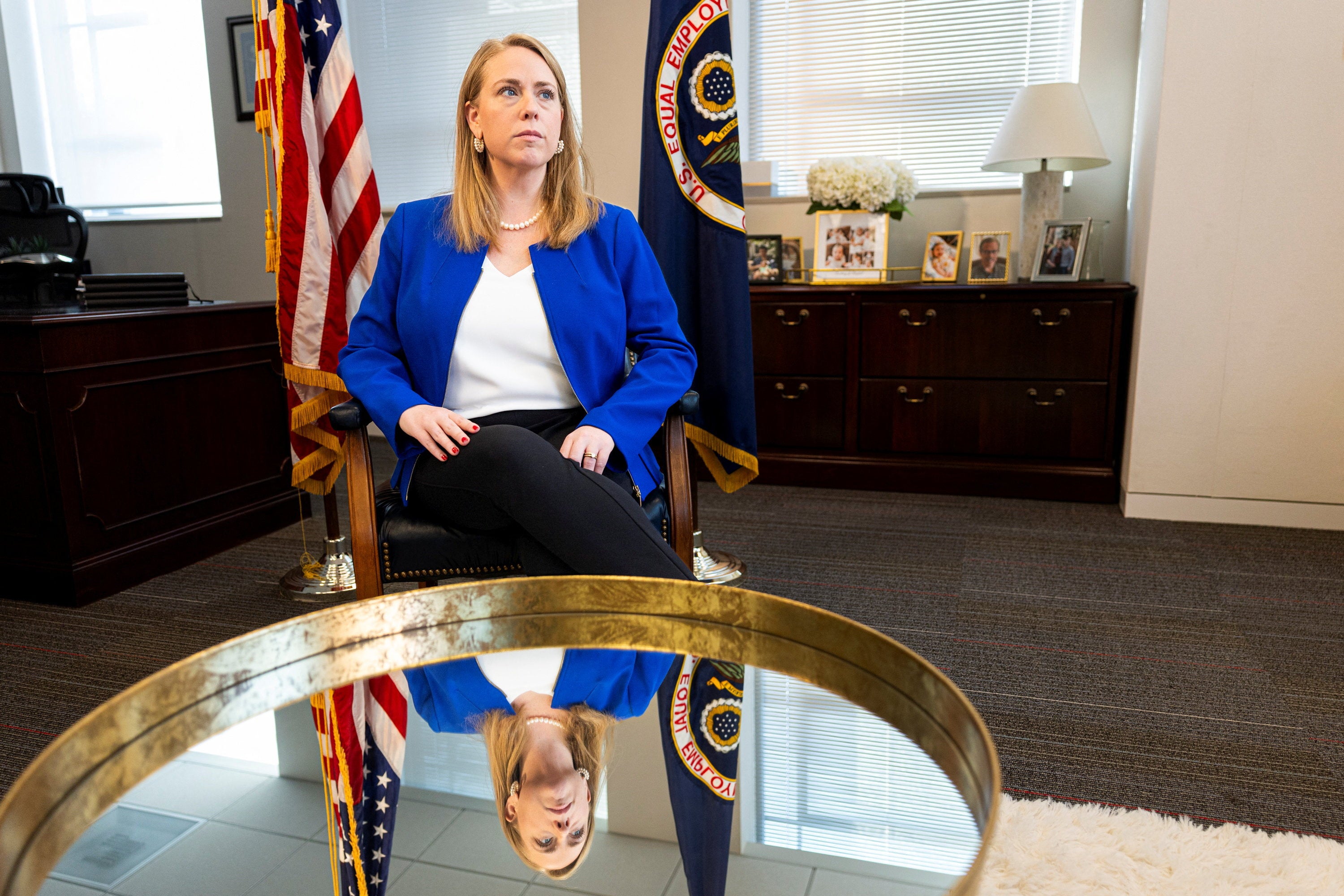 Lucas, Trump’s top workplace civil rights enforcement official, is advancing the president’s anti-DEI crusade to root out what she sees as ‘illegal discrimination’ and ‘anti-American bias’