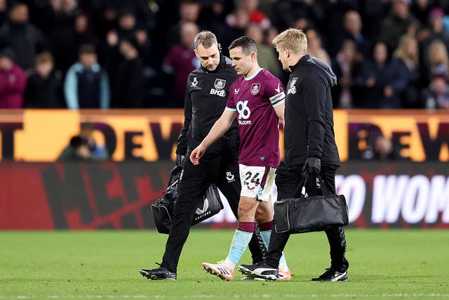 <p>Josh Cullen was substituted in the 53rd minute against Everton on Saturday</p>