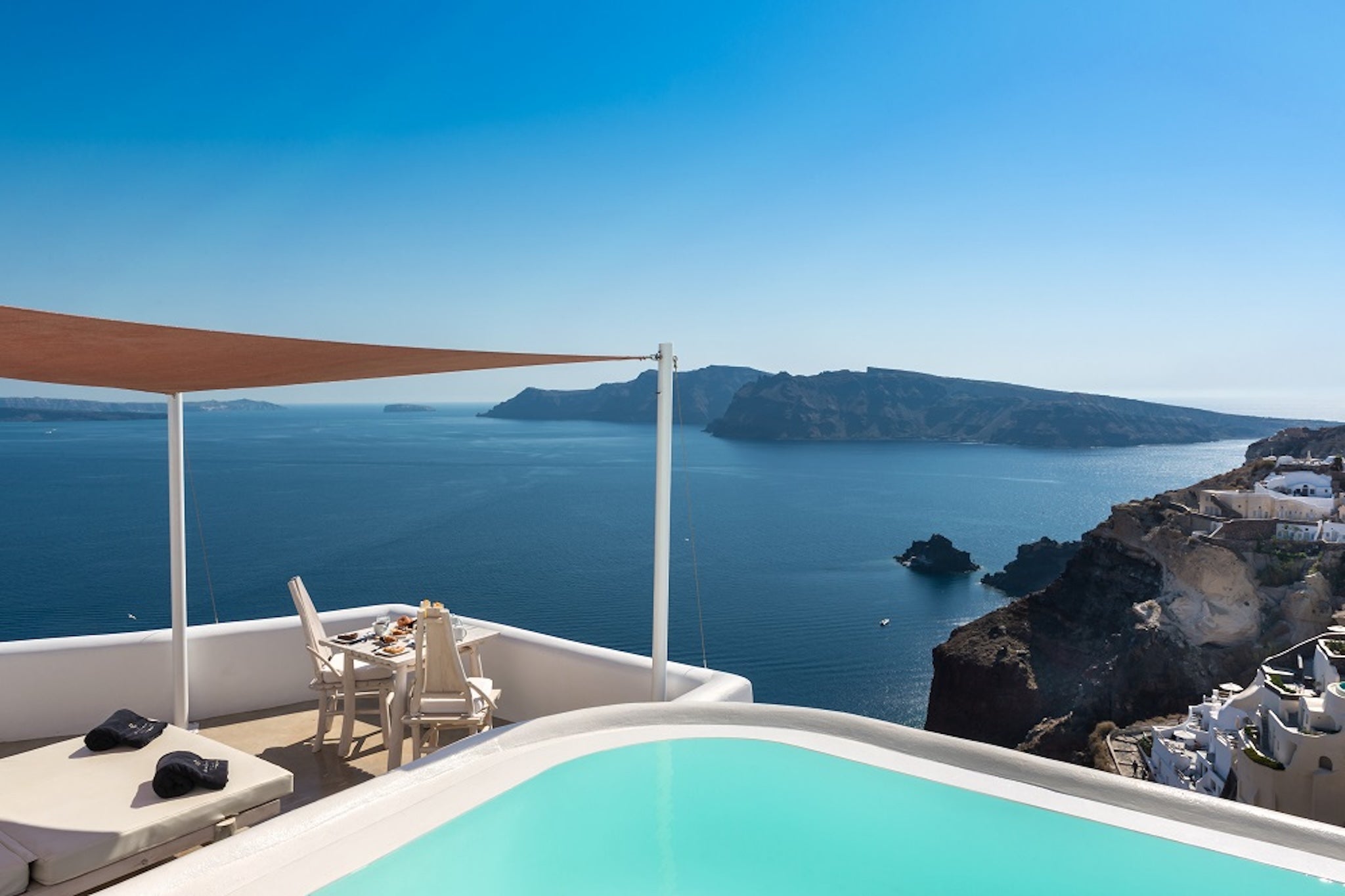Private terraces let guests enjoy the views without the crowds