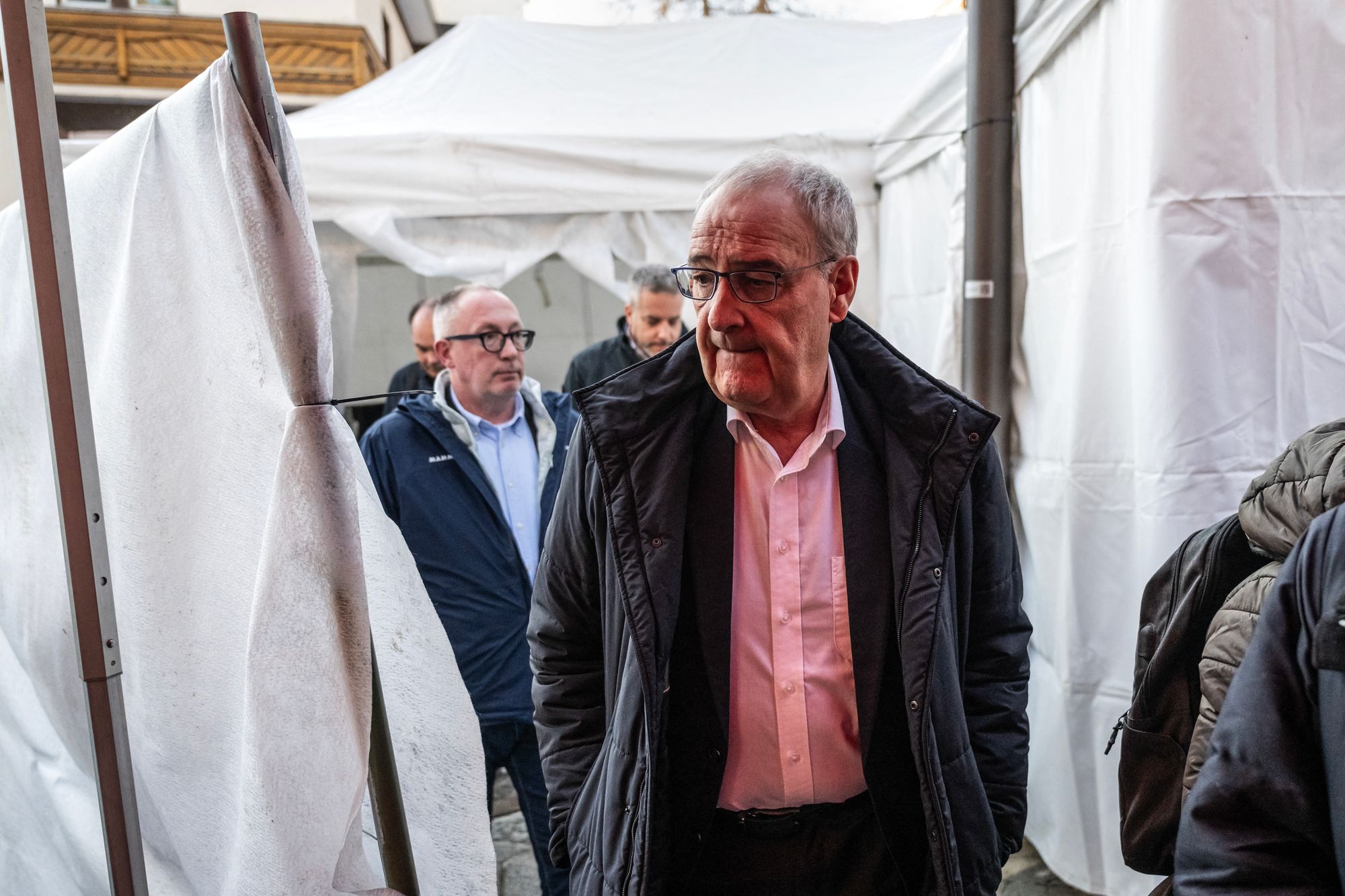 Swiss president Guy Parmelin visited the town on Thursday afternoon