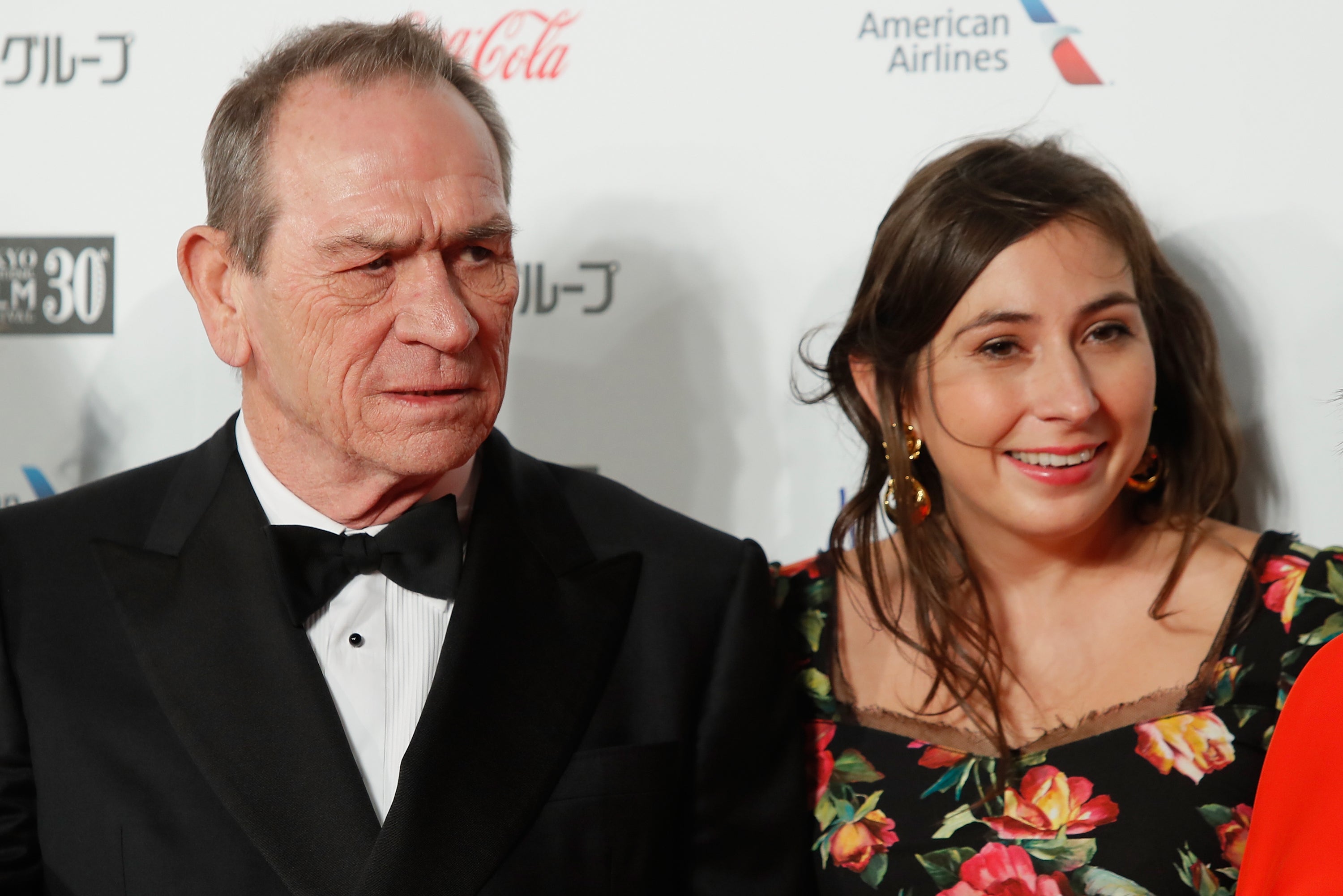 Tommy Lee Jones and his daughter, Victoria Jones, in 2017