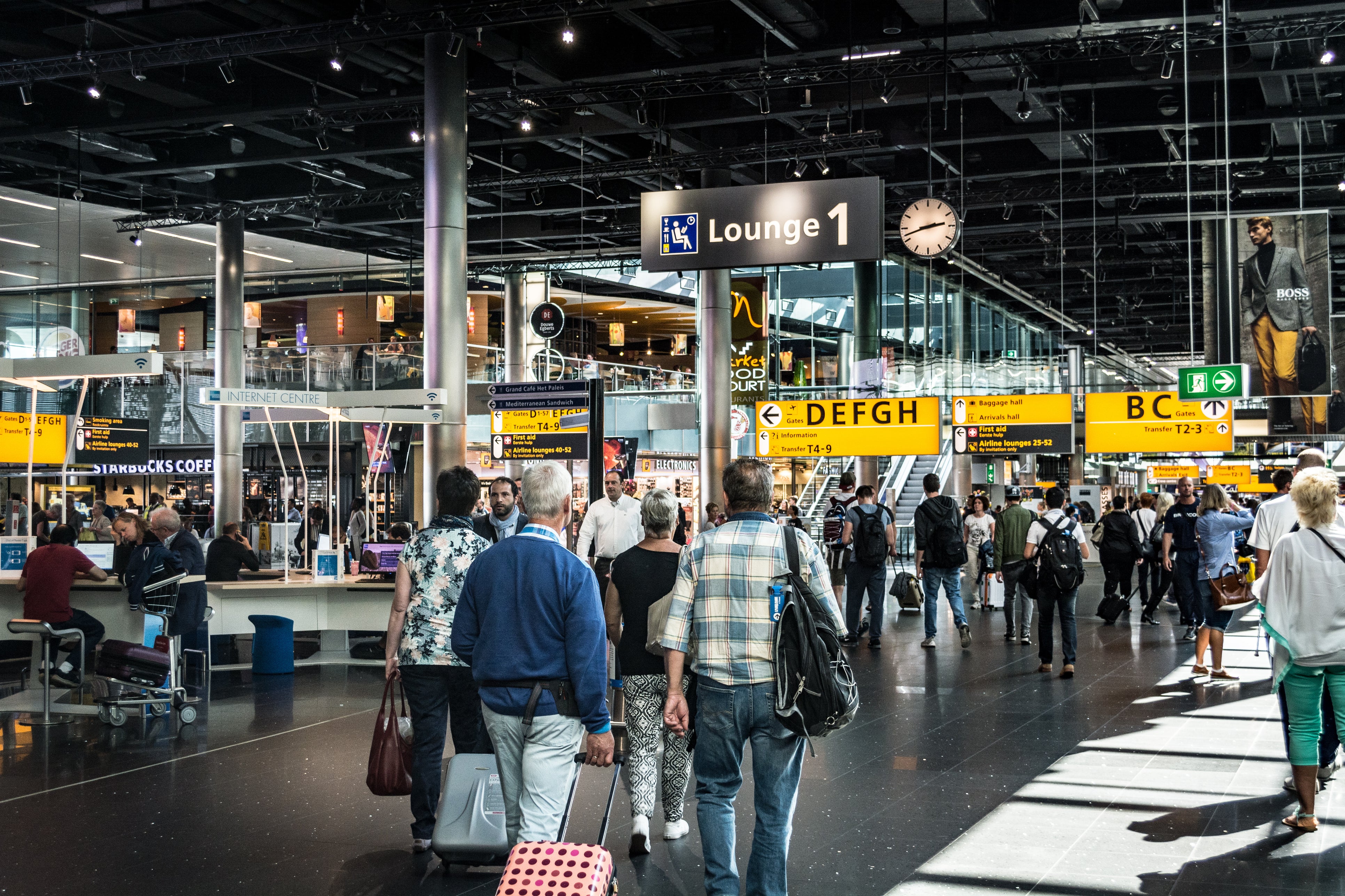 <p>Lost connections: Amsterdam’s Schiphol airport is a key transfer hub</p>