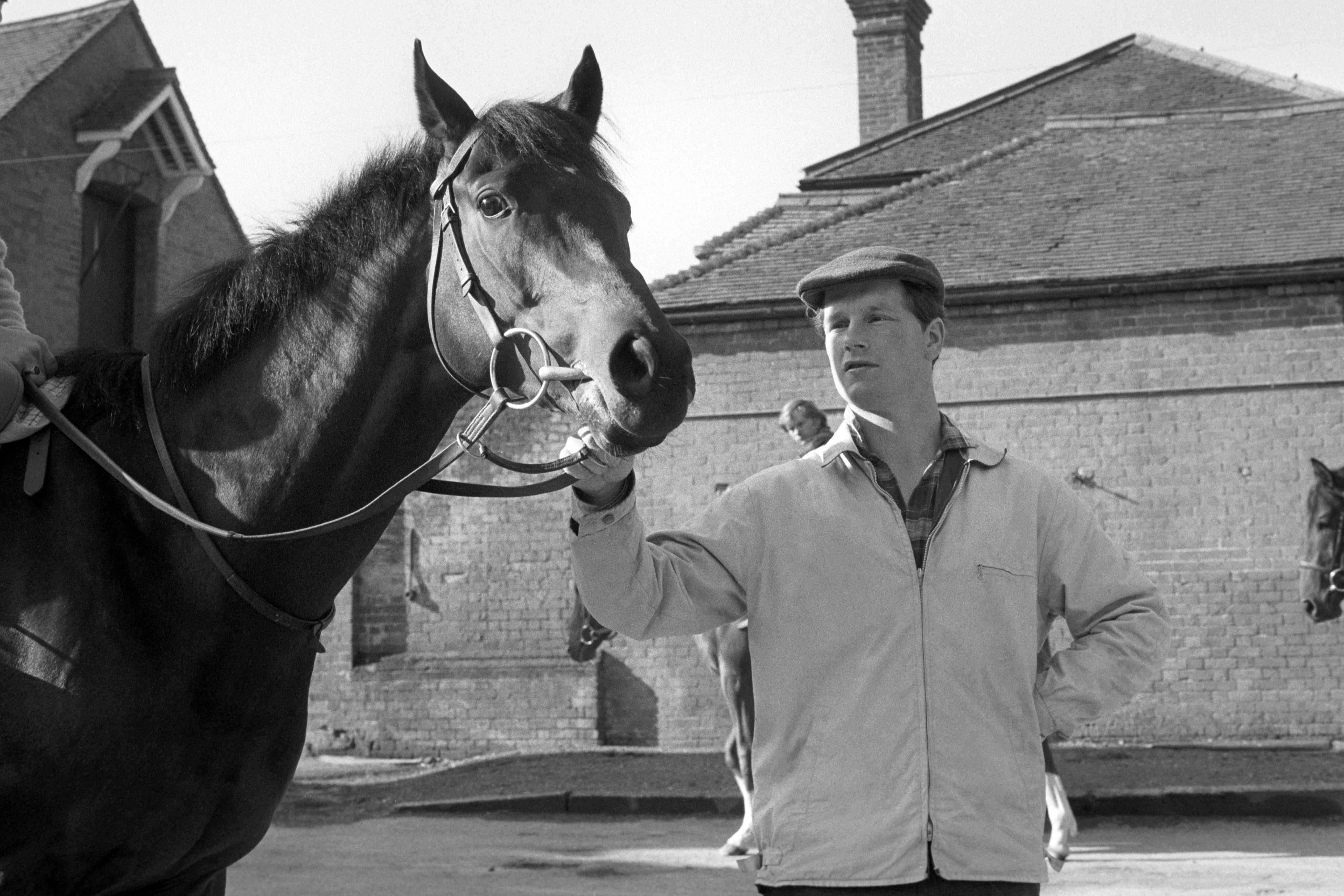 Ian Balding with the Derby-winning horse Mill Reef