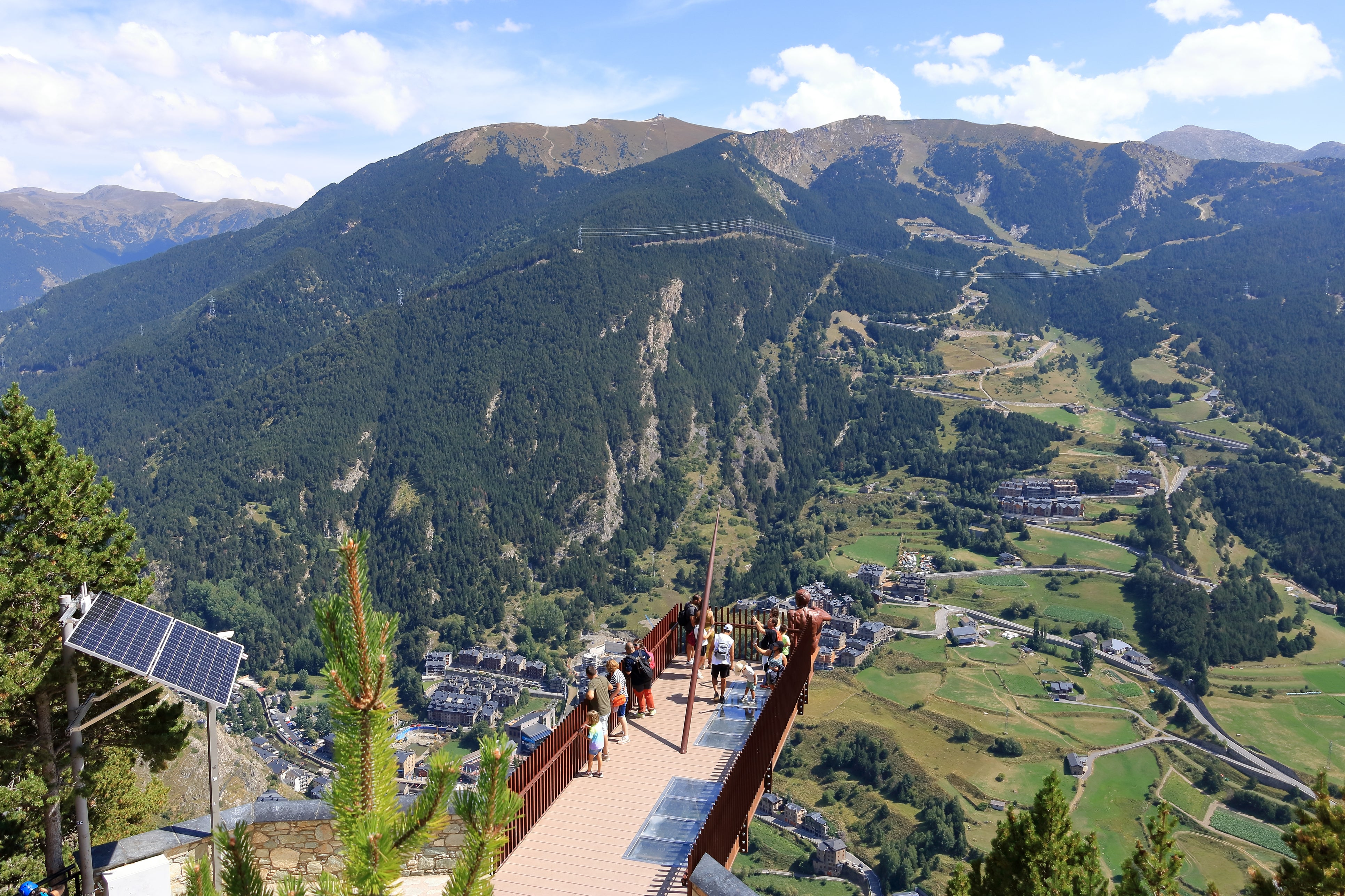 A spectacular spot to take in the majesty of Andorra’s landscape is the Mirador Roc del Quer viewpoint