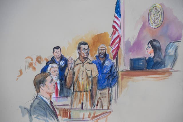<p>Brian Cole Jr. appeared in federal court December 30 as his attorneys argued that the 30-year-old should be released as he awaits trial for allegedly planting pipe bombs in Washington DC before the January 6 attack</p>