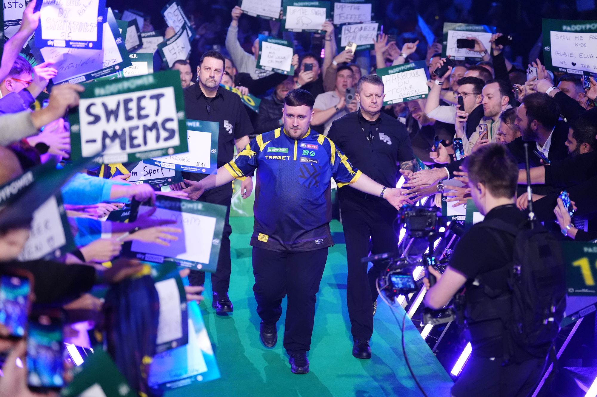 Littler has enjoyed a more positive response from the crowd since criticising them after his win over Rob Cross