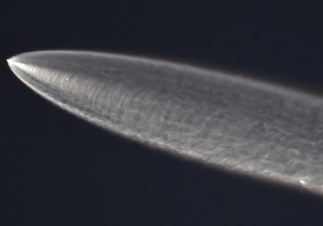 <p>A SpaceX Falcon 9 rocket rises after launching from Vandenberg Space Force Base carrying 28 Starlink internet satellites</p>