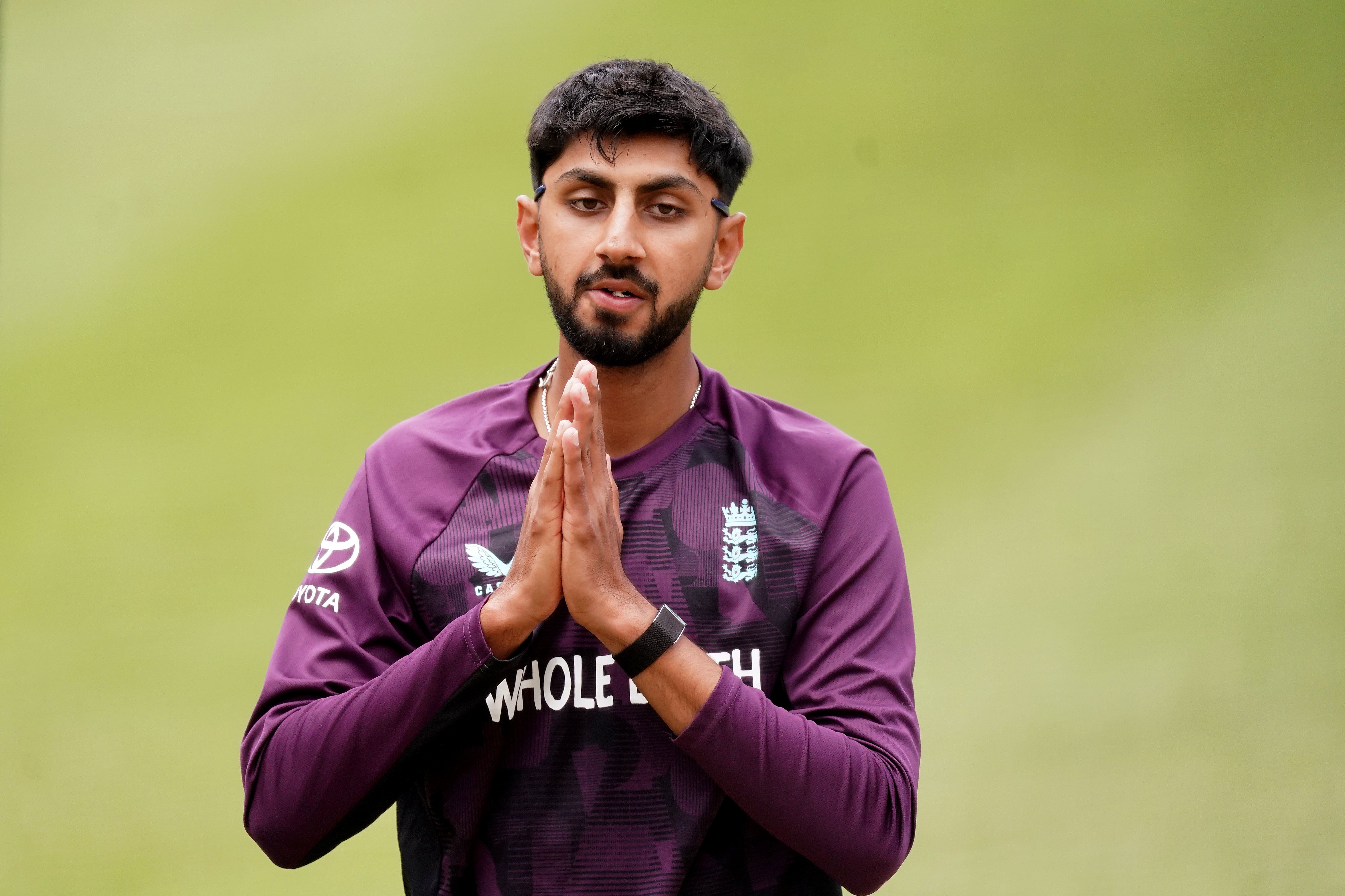 Shoaib Bashir is waiting to hear if he will be required in the fifth Test (Robbie Stephenson/PA)