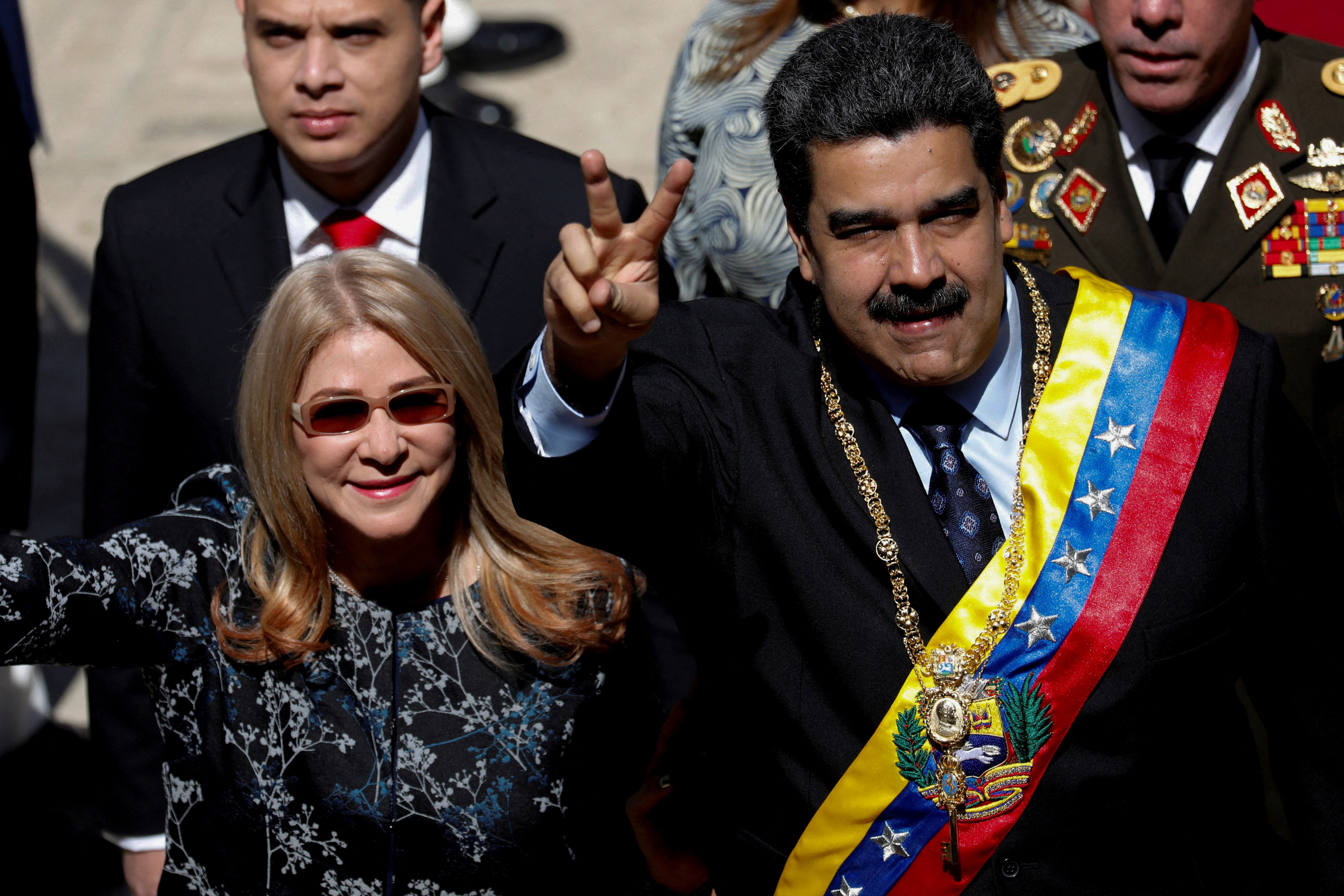 A four-count federal indictment accuses Venezuelan President Nicolas Maduro and his wife Cilia Flores of leading a ‘narco-terrorism’ conspiracy to import cocaine into the United States