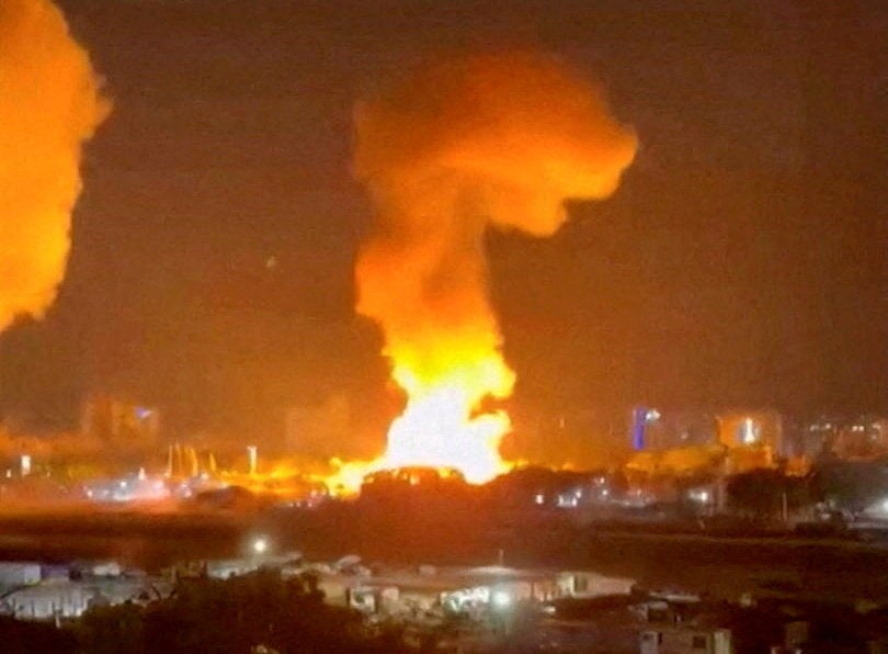 Images above Caracas in the early hours of January 3 appeared to show the aftermath of what Trump described as a ‘large scale strike’ as part of an operation to capture Maduro and his wife, who are on their way to the US to face federal prosecution