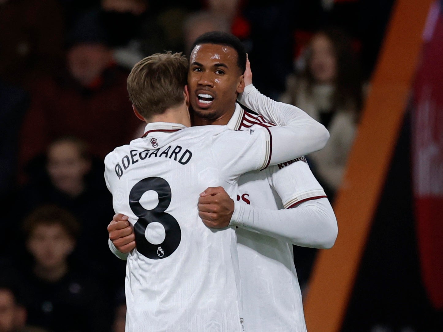 ...before redeeming himself with Arsenal’s equaliser six minutes later